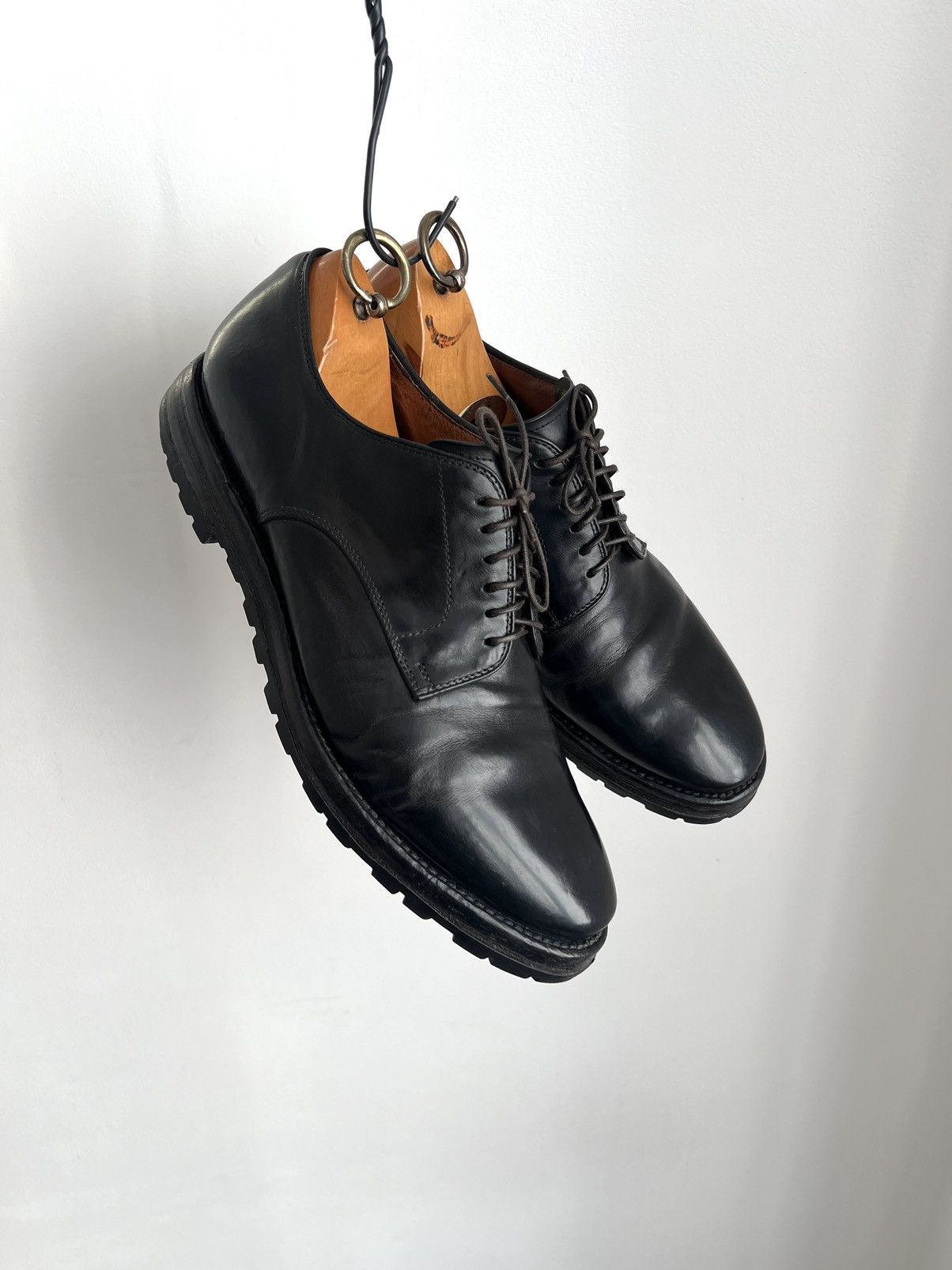 Officine Creative 🔥Officine Creative Aspen 001 Leather Derby Boots Black Size US 10.5 / EU 43-44 - 2 Thumbnail