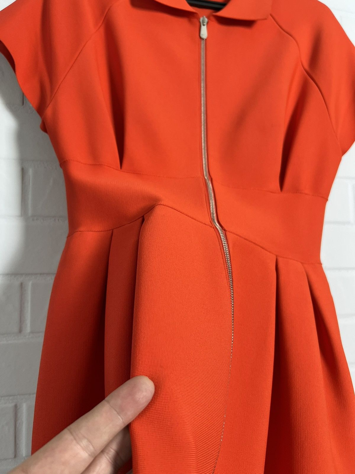 Dior DIOR Women's Midi Dress Viscose Blend Red Size US 8 D 38 M Size M / US 6-8 / IT 42-44 - 18 Thumbnail