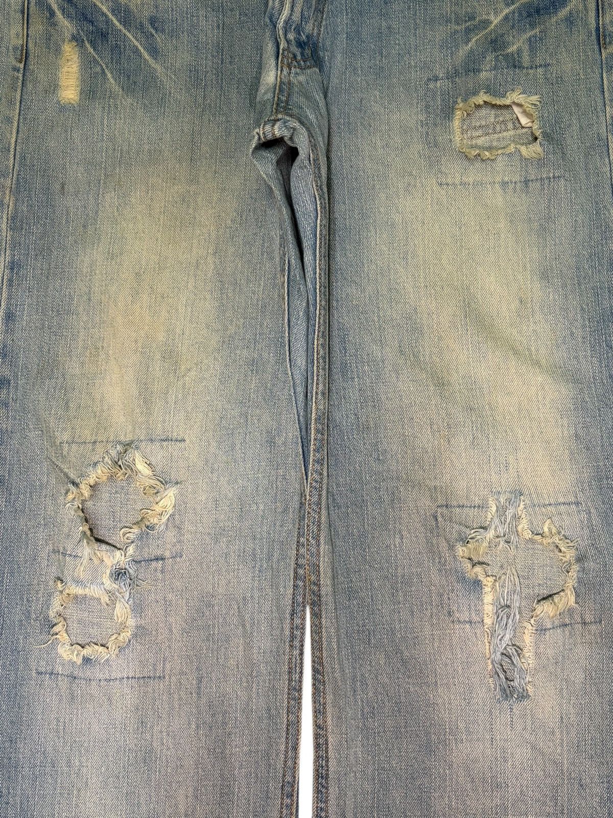 Fubu Vintage Japanese Brand Mud Wash Distress Baggy Jeans Size US 32 / EU 48 - 3 Thumbnail