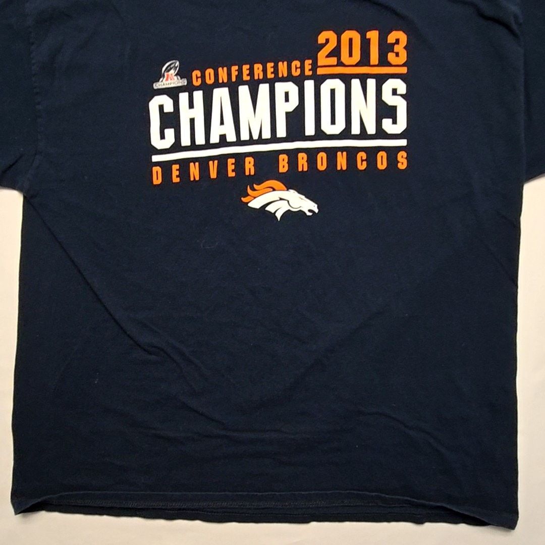 Alstyle Denver Broncos Conference Champions Shirt 2XL Tee 2013 Size US XXL / EU 58 / 5 - 3 Thumbnail