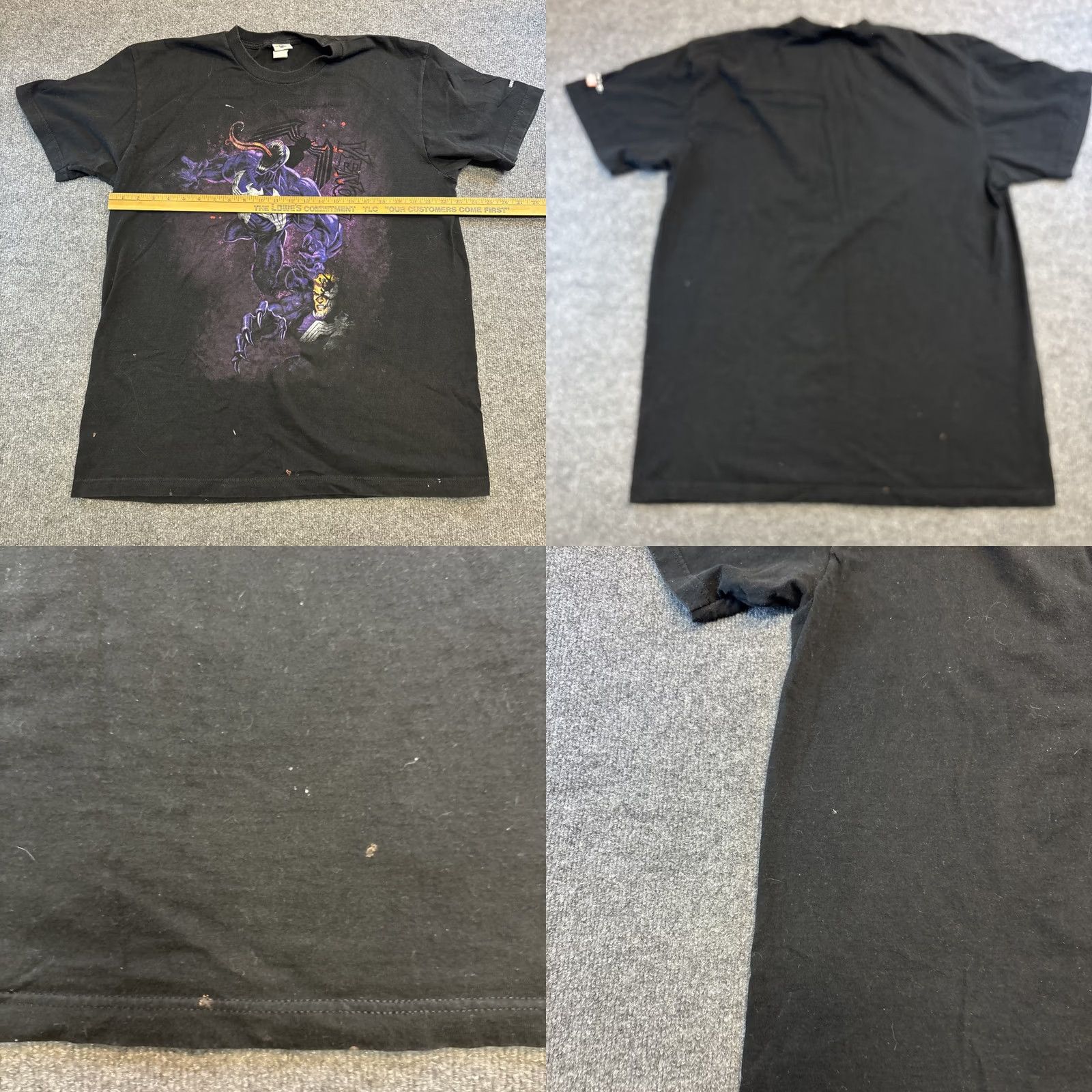 Vintage Marvel Comics Venom Universal Studios Black XL T Shirt Men Size US XL / EU 56 / 4 - 8 Thumbnail
