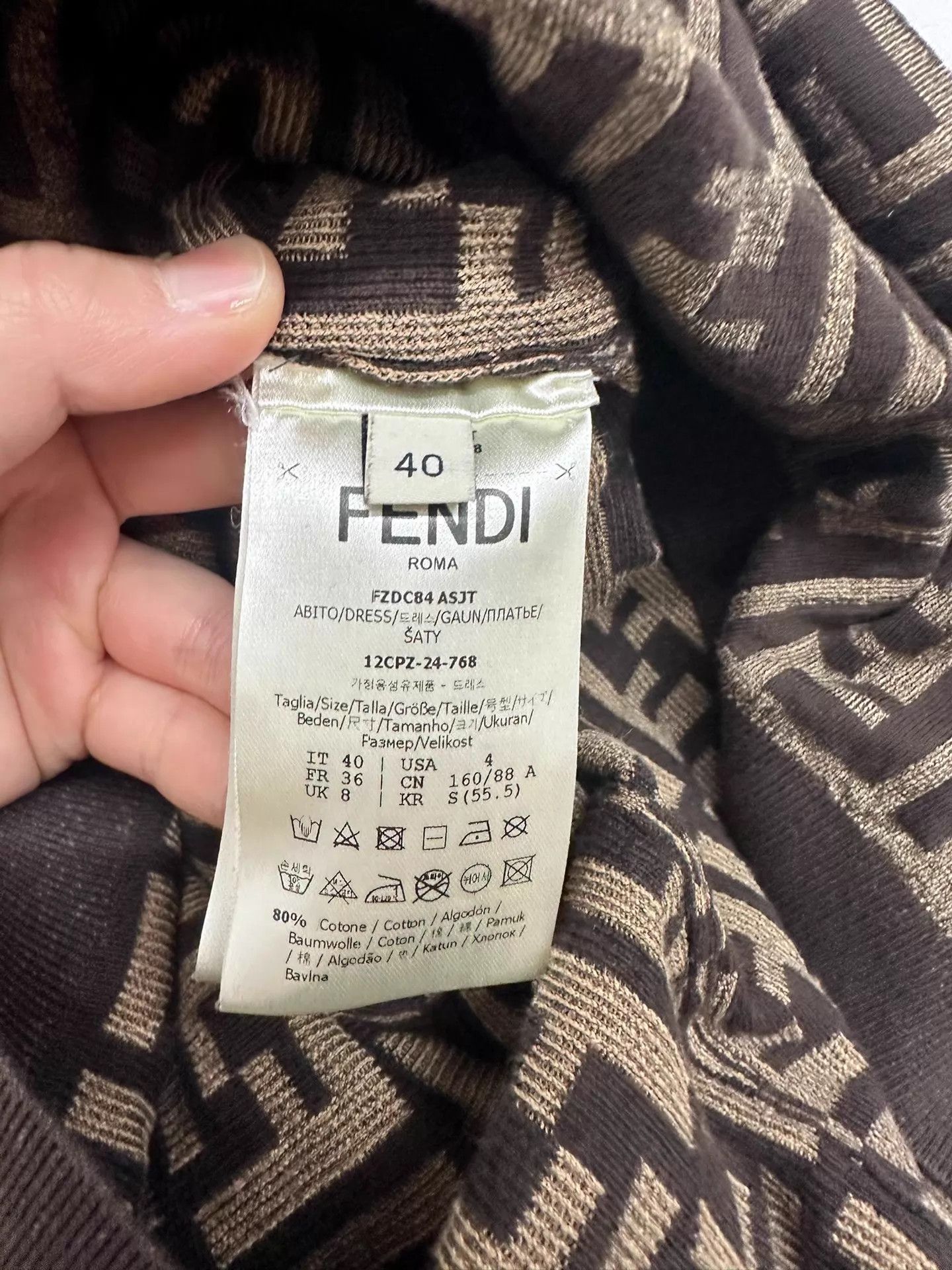 Fendi Fendi all over print women's 40 dress Size S / US 4 / IT 40 - 5 Thumbnail