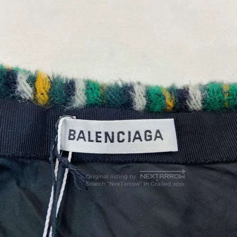 Balenciaga Balenciaga Tartan Pleated Skirt Size 35" - 6 Thumbnail