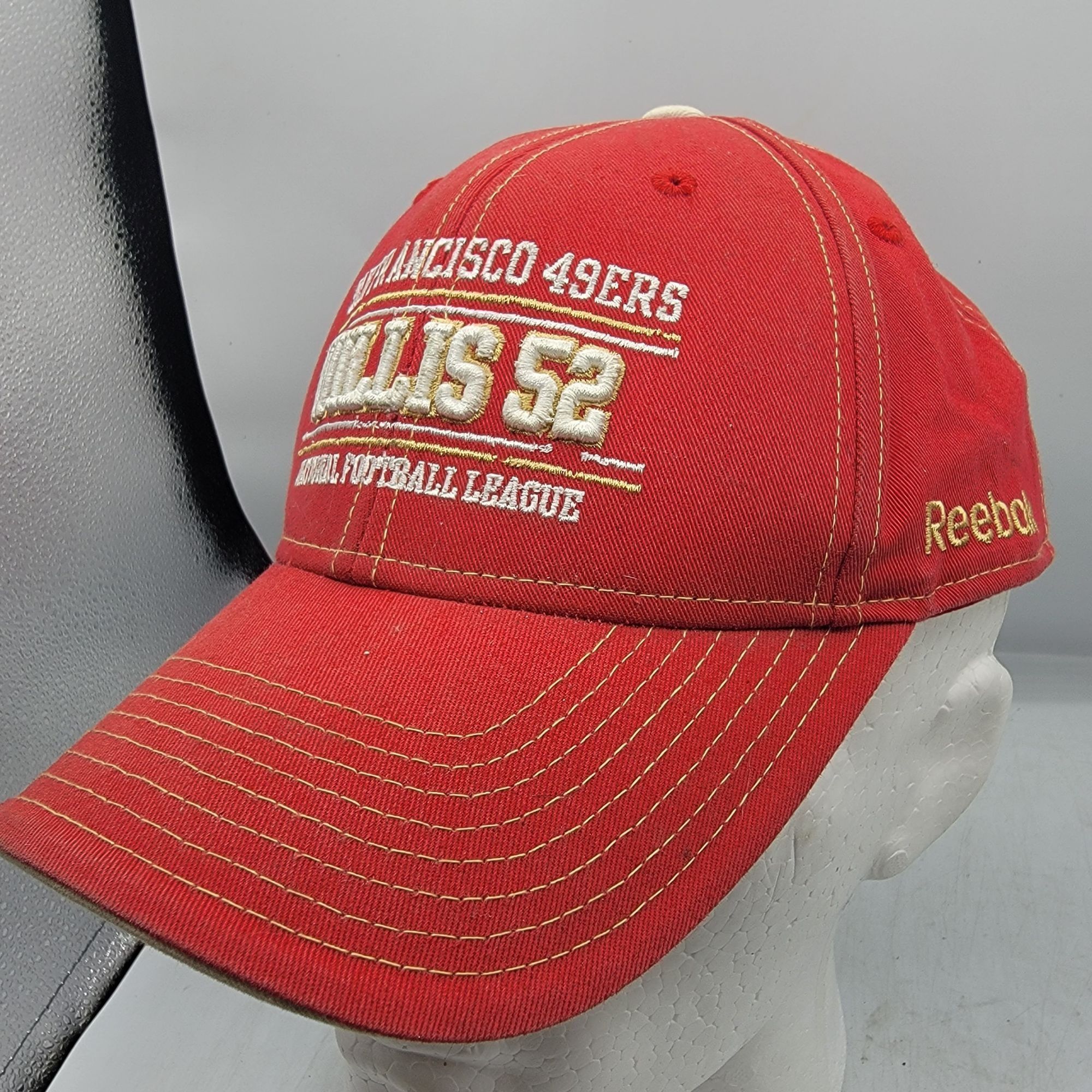 Reebok San Francisco 49ers Willis 52 Red Hat Cap Adjustable