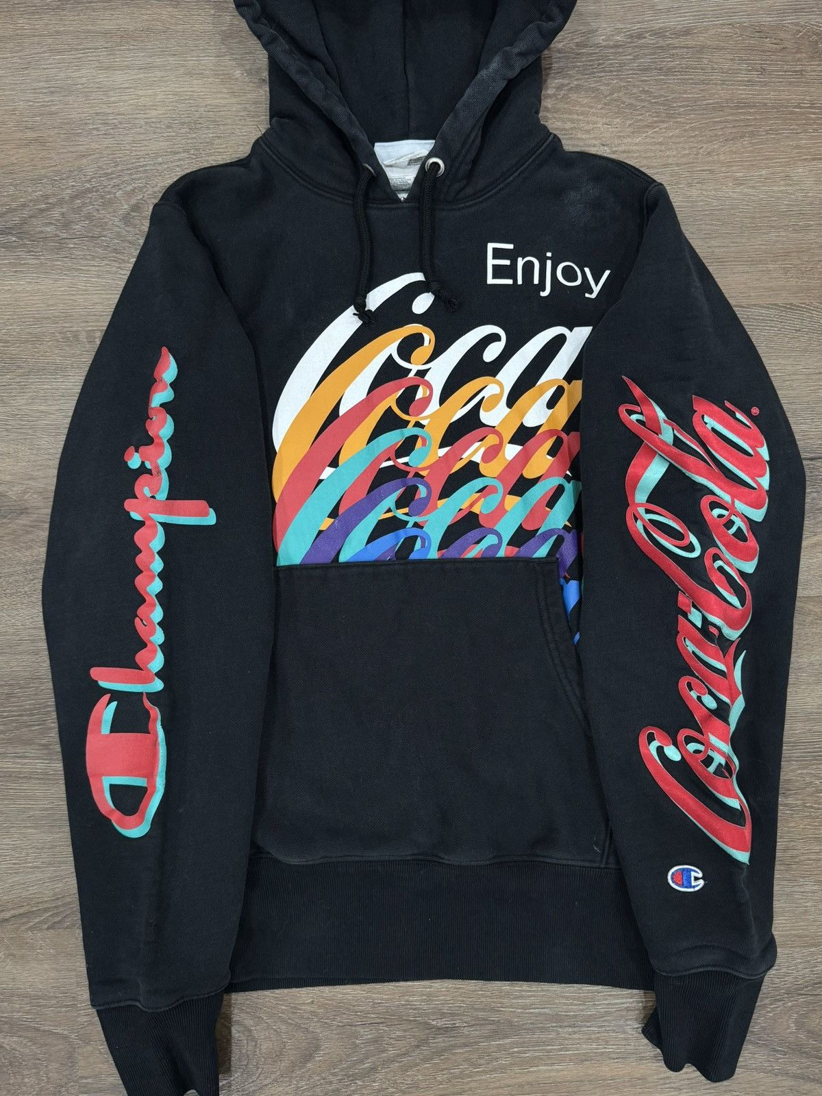 Champion × Coca Cola × Vintage Vintage Champion Reverse Weave Coca Cola Hoodie Size US S / EU 44-46 / 1 - 5 Thumbnail
