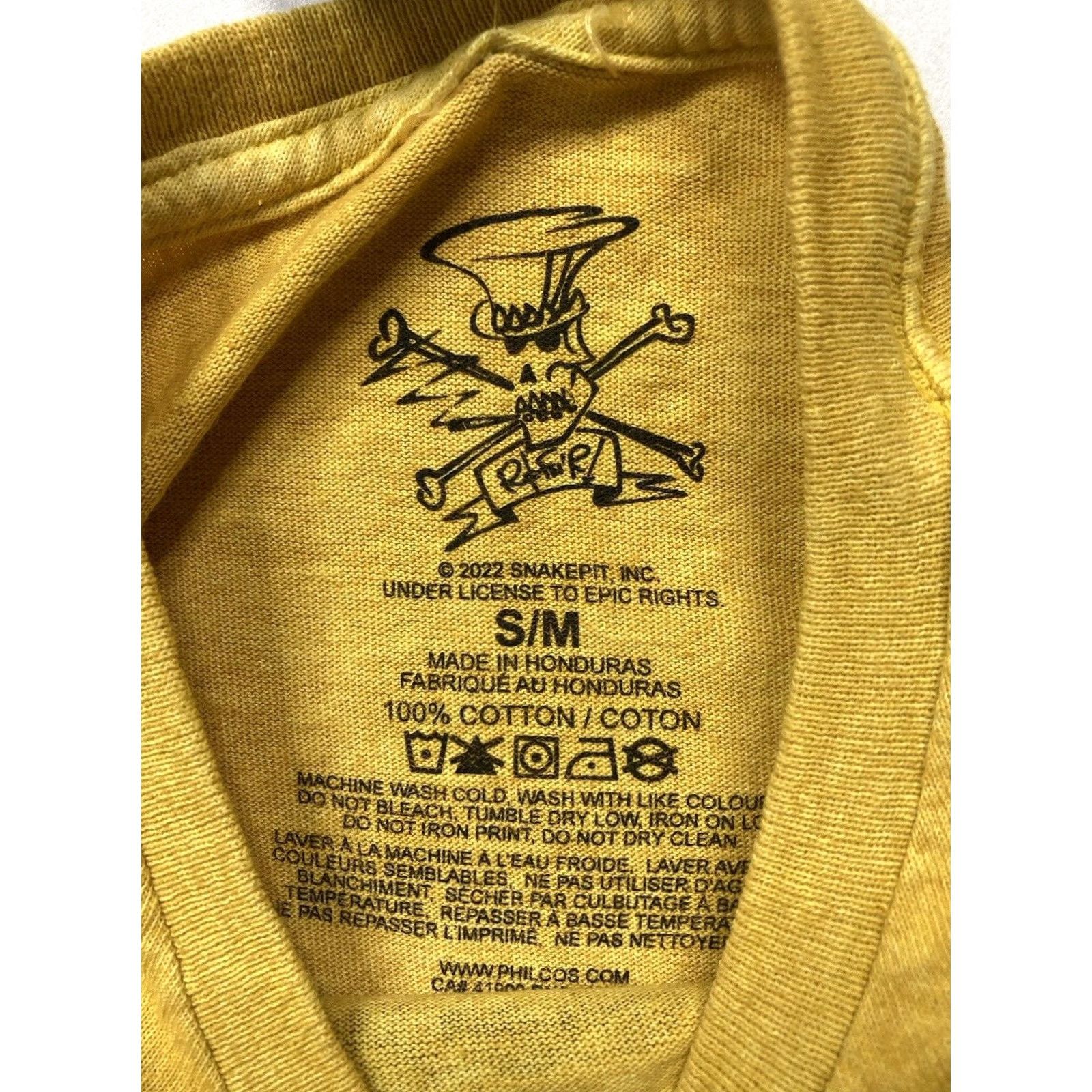 Vintage Slash RN FHR Graphic T-shirt Women Medium Yellow Short Sleeve Music Shirt Size M / US 6-8 / IT 42-44 - 4 Thumbnail