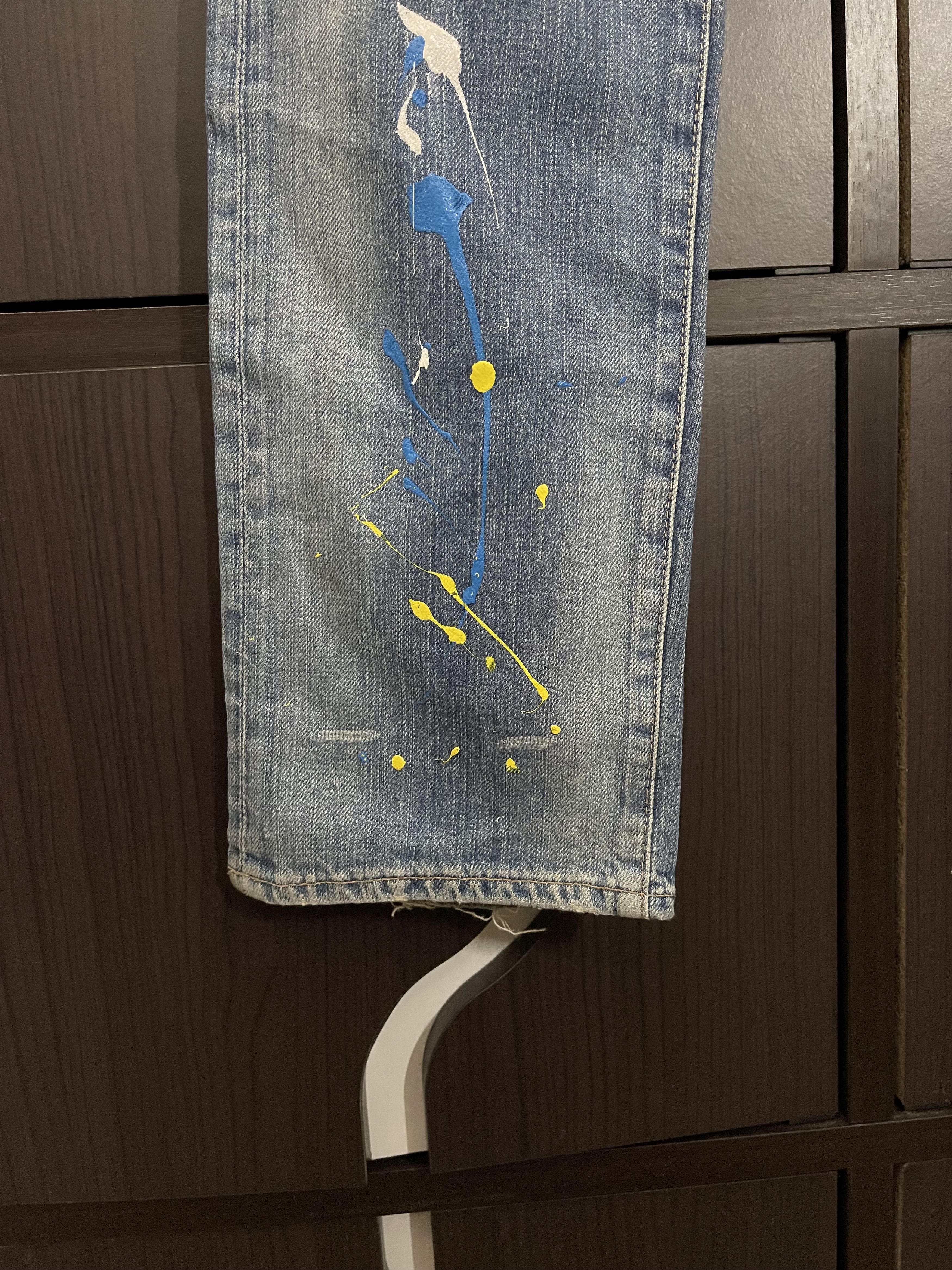 Hysteric Glamour Hysteric Glamour Stud Painting Distress Denim Kendrick lamar Size US 32 / EU 48 - 8 Thumbnail