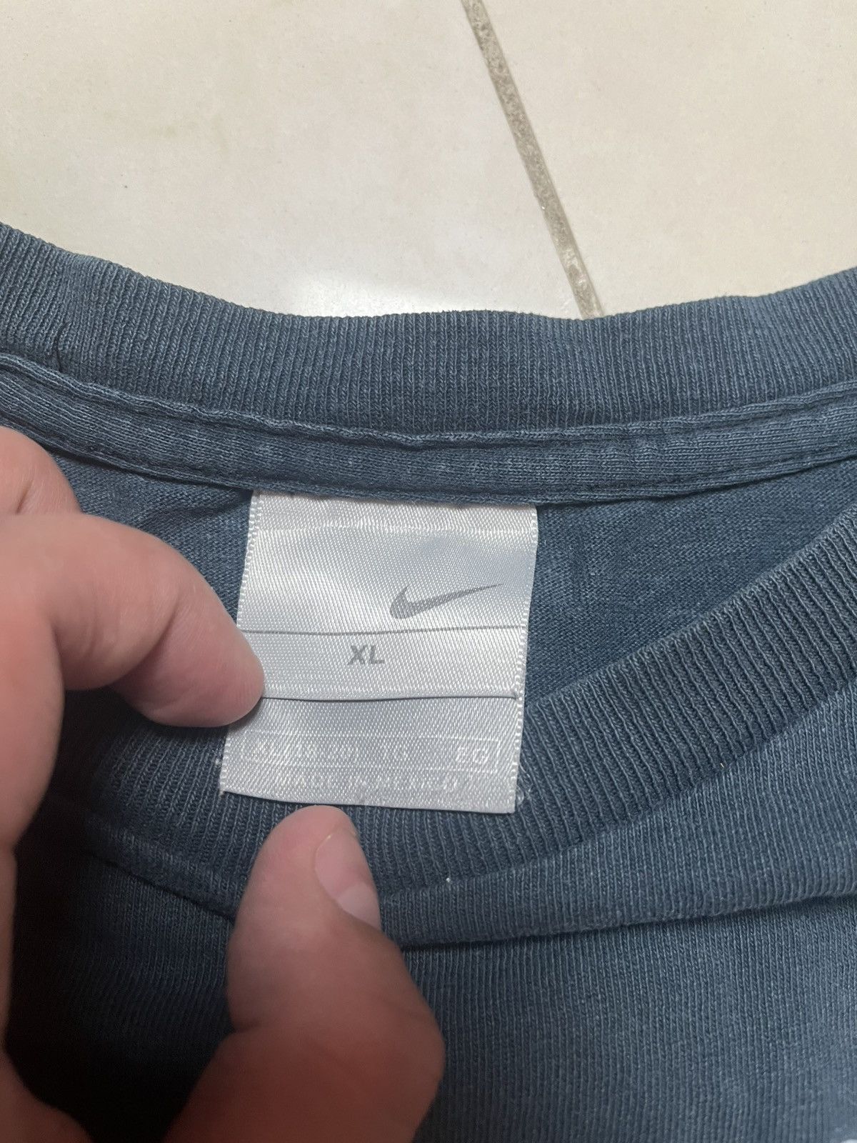 Nike Nike AIR Vintage Tee Blue Y2k Style T-shirt Swoosh Size US L / EU 52-54 / 3 - 3 Thumbnail