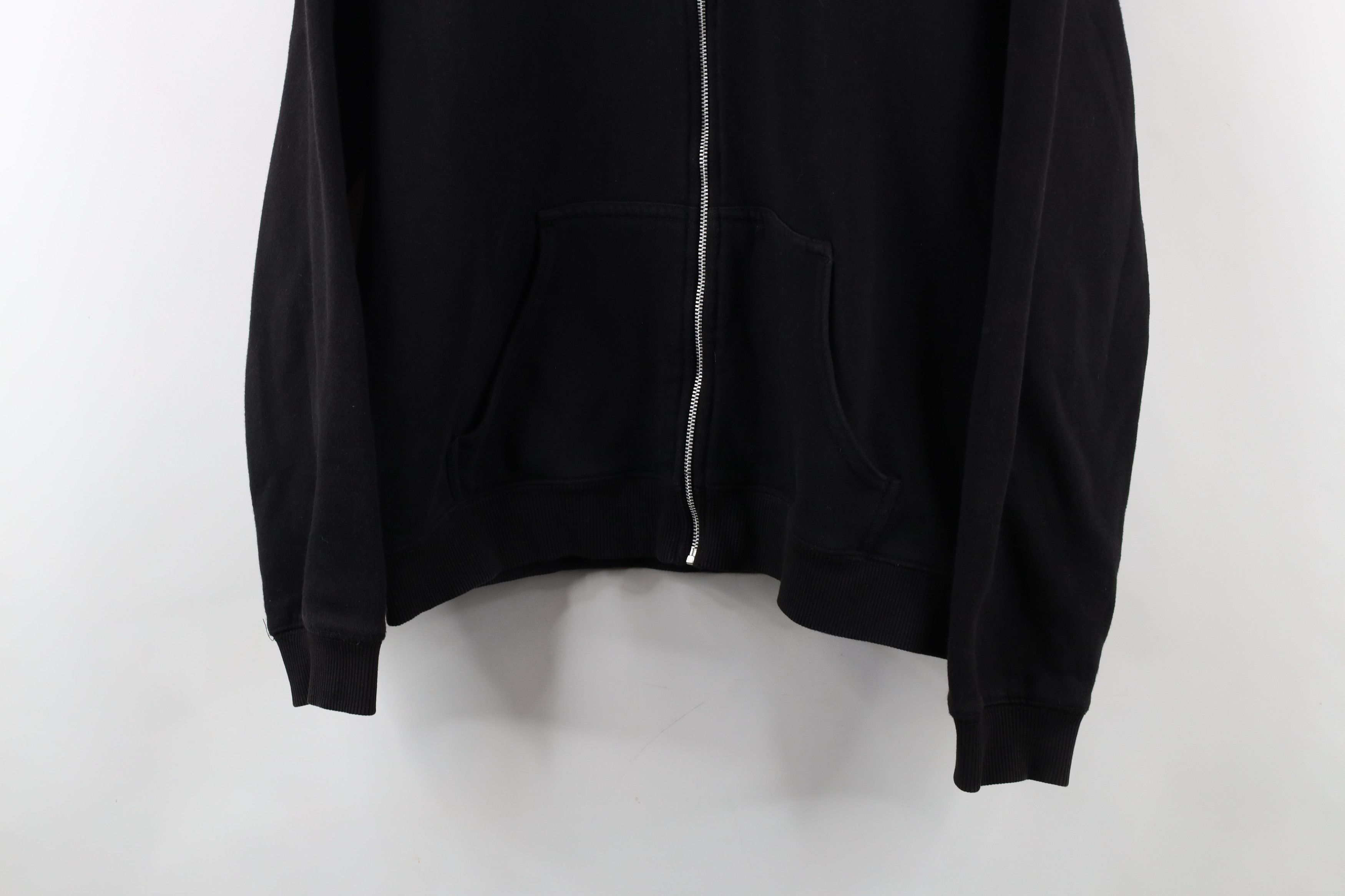Vintage Vintage 90s Streetwear Full Zip Hoodie Sweatshirt Black Size L / US 10 / IT 46 - 3 Thumbnail