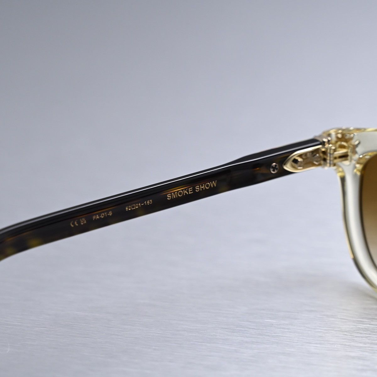 Chrome Hearts CHROME HEARTS SMOKE SHOW PALE ALE - DARK TOTOISESUNGLASSES Size ONE SIZE - 6 Thumbnail