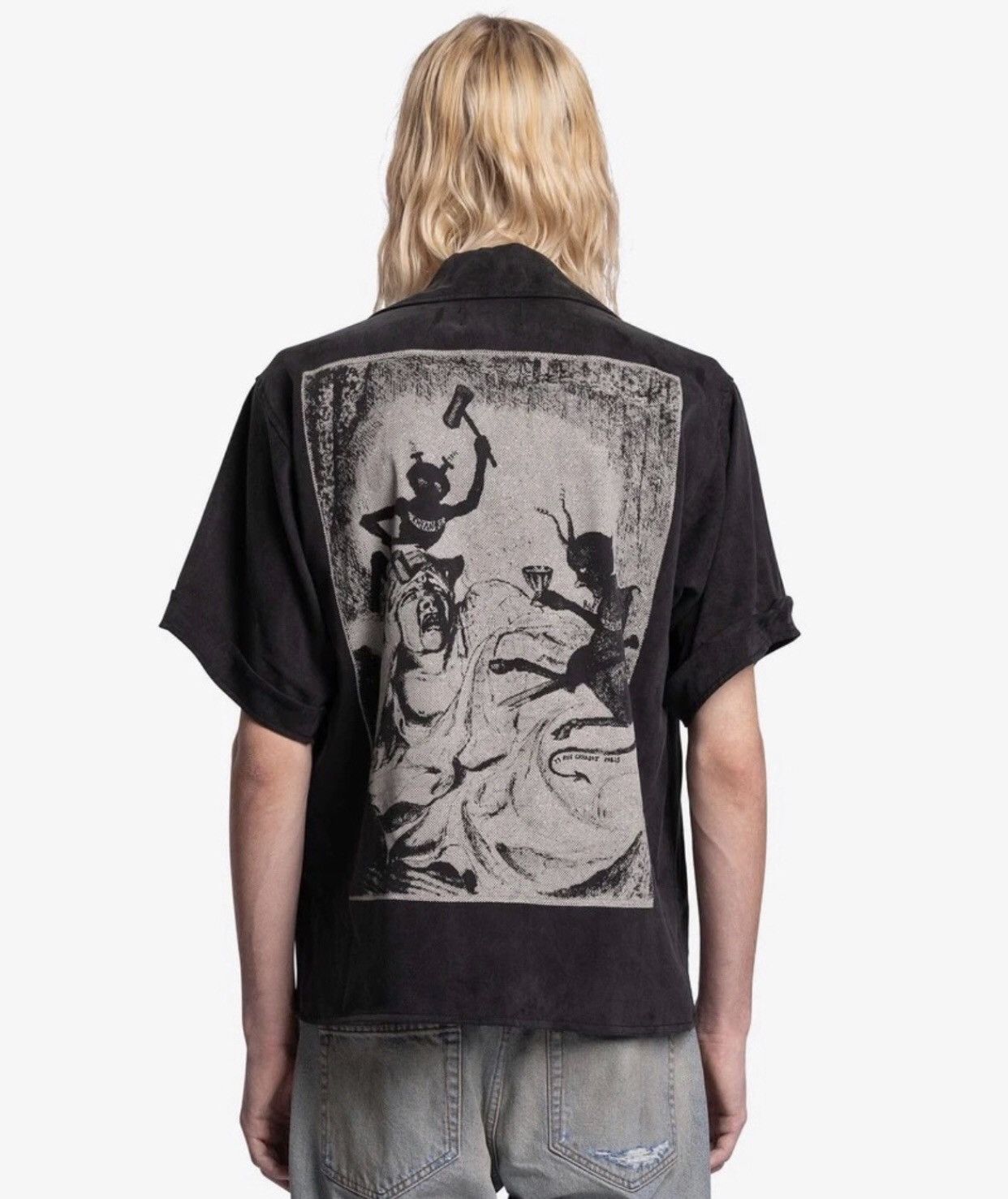 Enfants Riches Deprimes Enfants Riches Deprime Devil Black Portrait Making Old Shirt Size US L / EU 52-54 / 3 - 4 Thumbnail