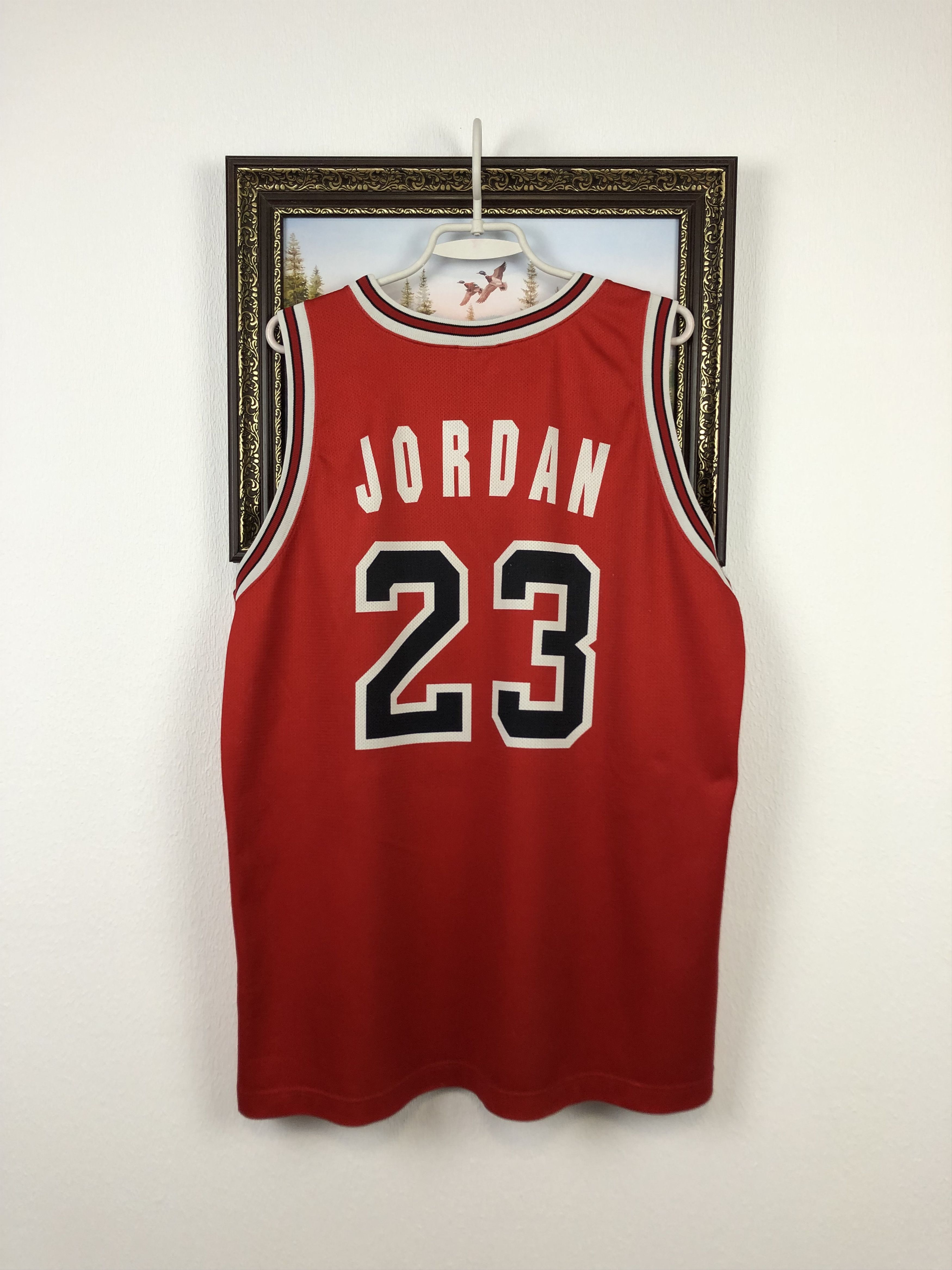 Champion Vintage Chicago Bulls NBA 23 Jordan Jersey Shirt Rare Size US XL / EU 56 / 4 - 10 Thumbnail