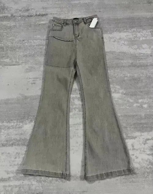 Jean Distressed Washed Flared Jeans Size US 36 / EU 52 - 3 Thumbnail