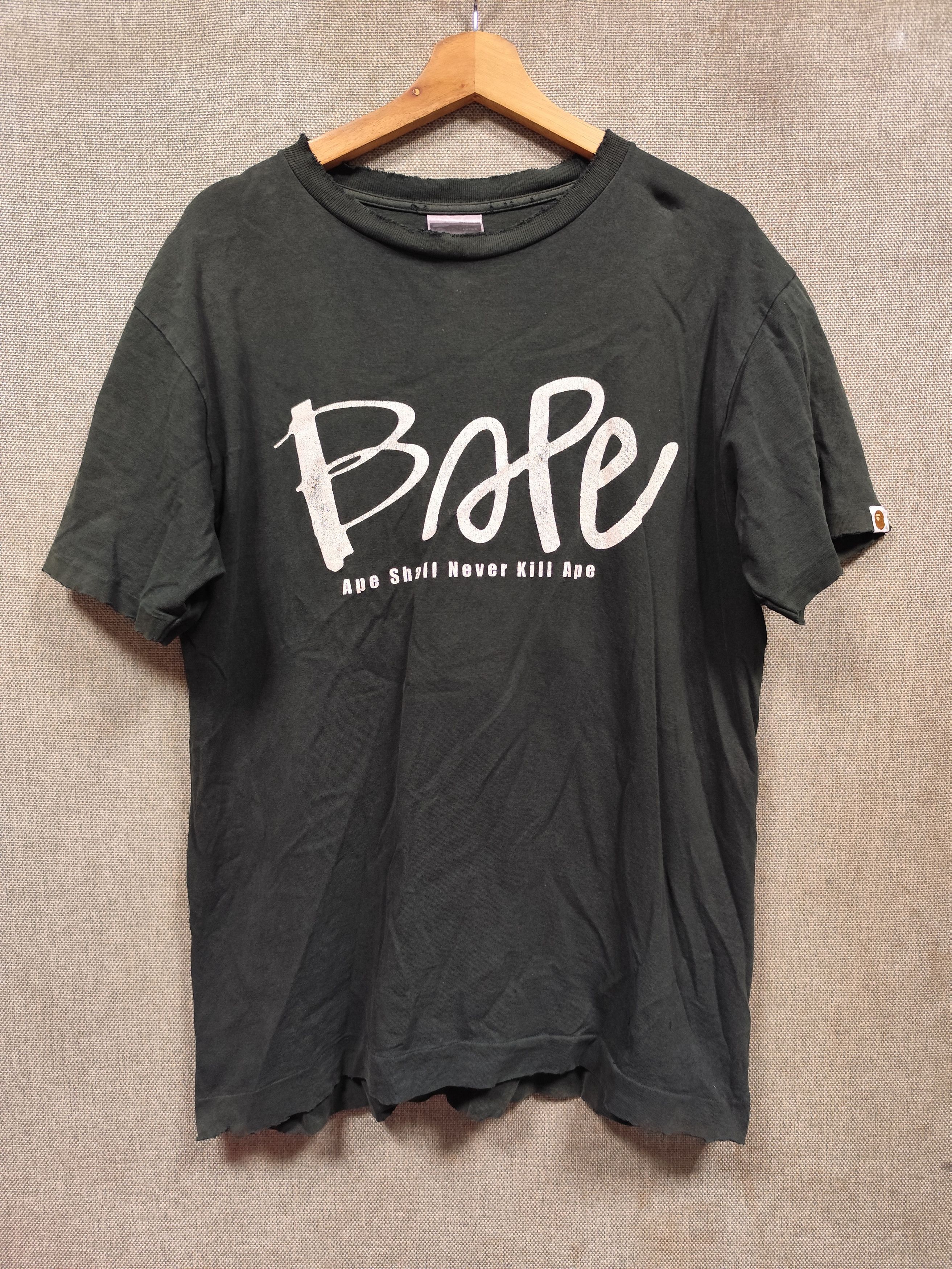 Bape Ape Shall Never Kill Ape Tee Size US L / EU 52-54 / 3 - 1 Thumbnail