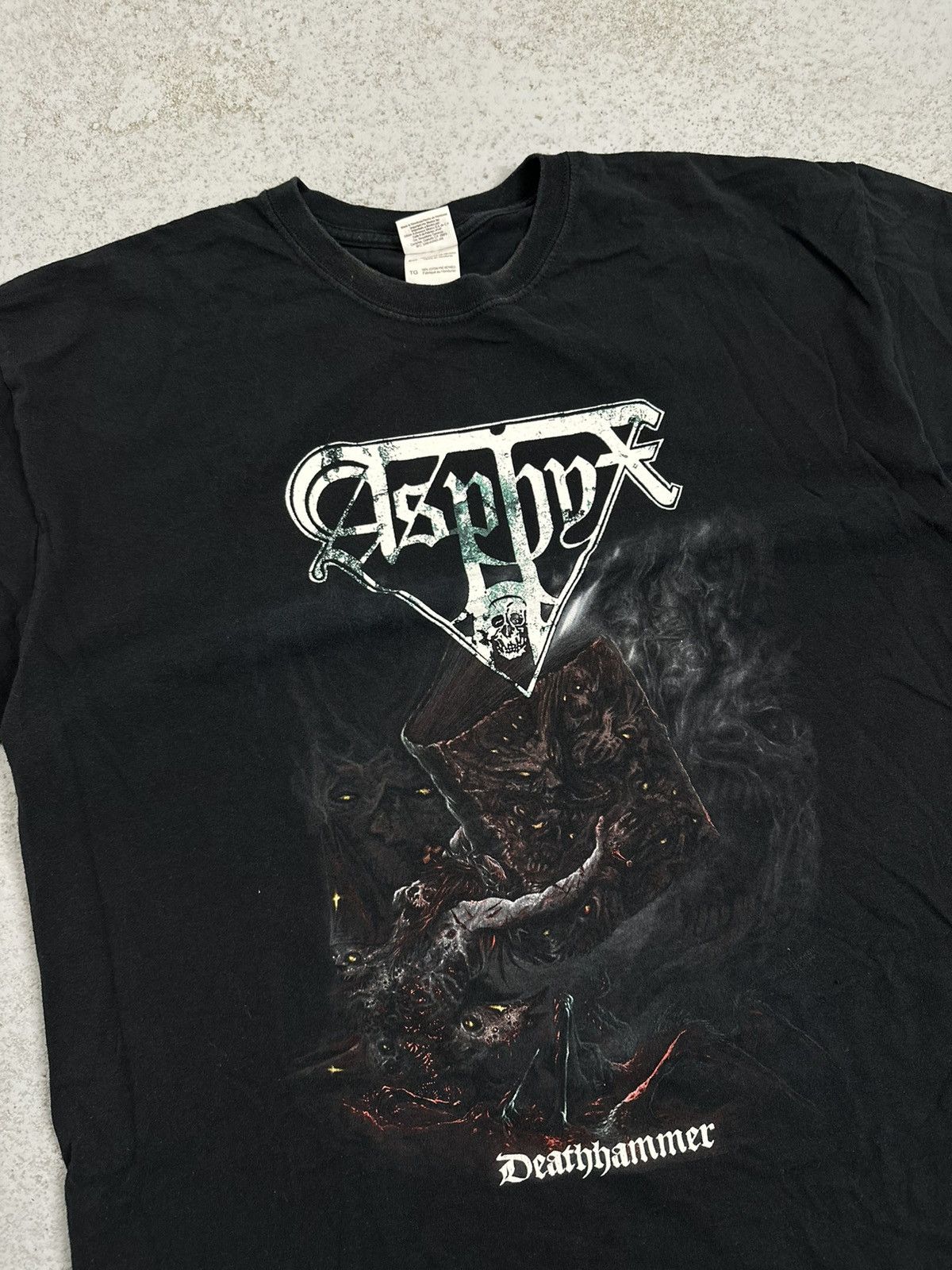 Band Tees Asphyx Deathhammer Rock Band T-Shirt Size US XL / EU 56 / 4 - 7 Thumbnail