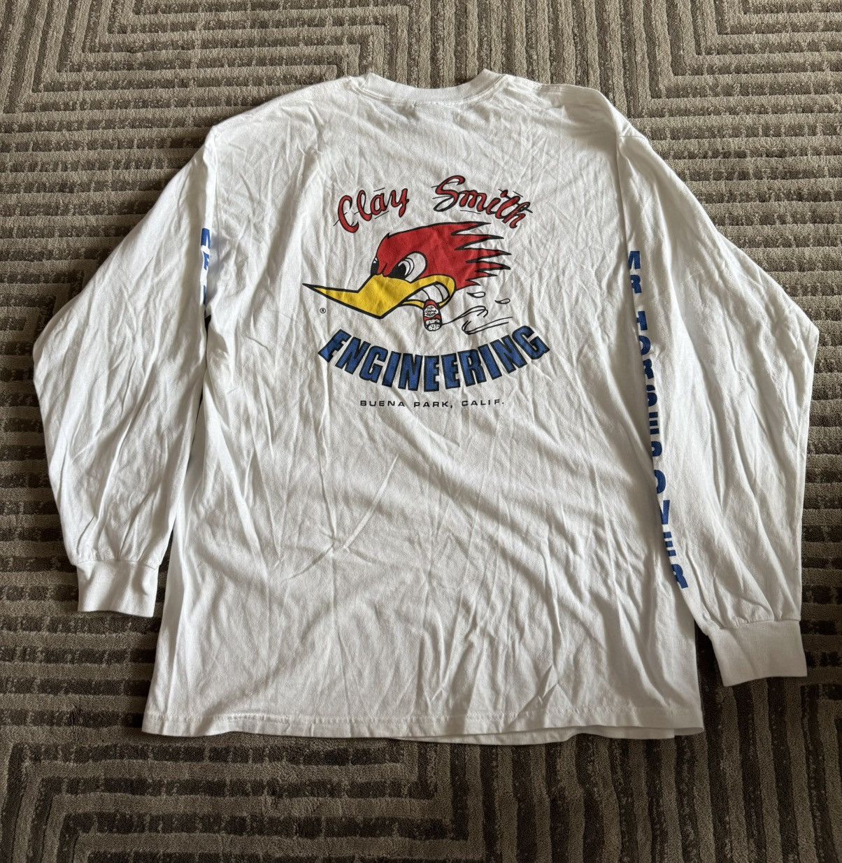 Vintage CLAY SMITH CAMS MR. HORSEPOWER VINTAGE LONGSLEEVE Size US L / EU 52-54 / 3 - 4 Thumbnail