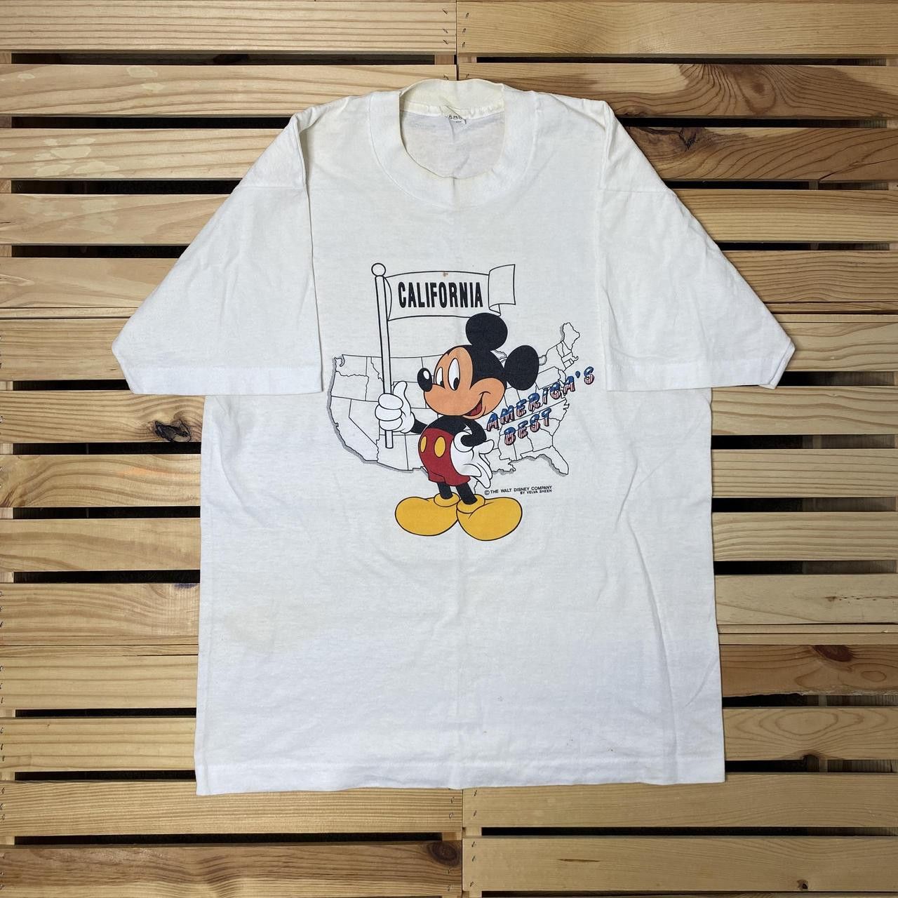 Velva Sheen True Vintage Disney Land x Mickey Mouse White Tee Size Large Size US L / EU 52-54 / 3 - 1 Thumbnail
