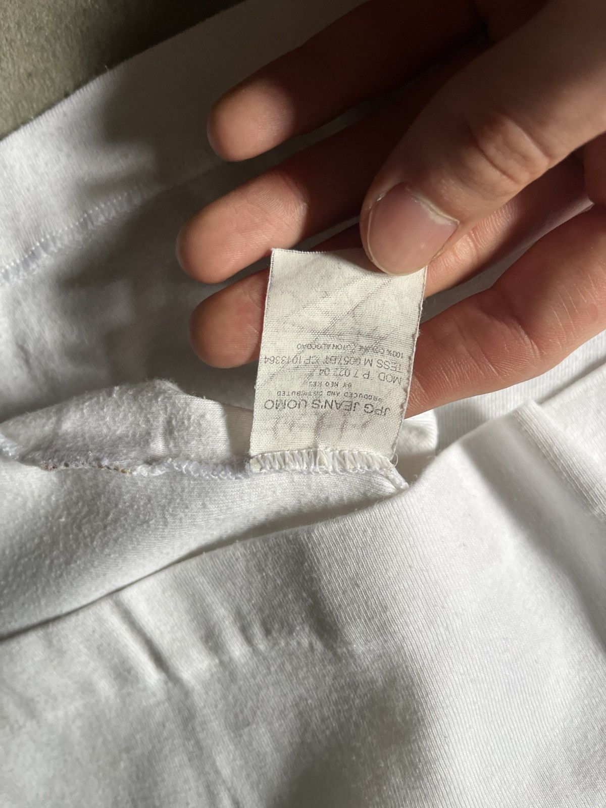 Jean Paul Gaultier Vintage Jean Paul Gaultier Equal white T-shirt rare Size US L / EU 52-54 / 3 - 13 Thumbnail