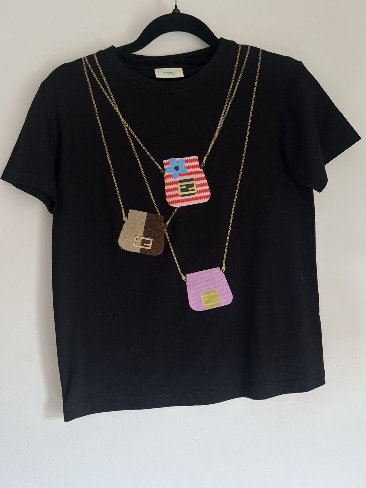 Fendi t-shirt in black s/m