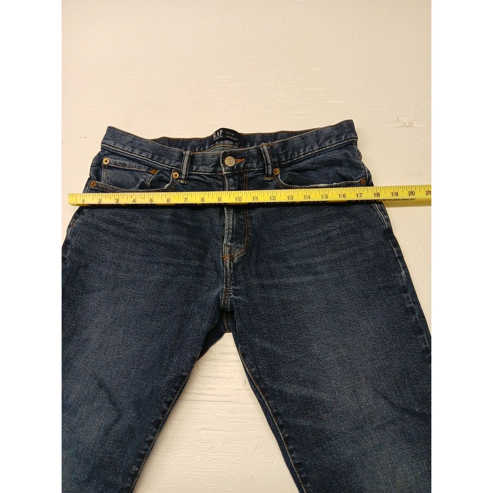 Gap Gap Denim (34x30) Straight Fit Blue Denim Jeans Size US 34 / EU 50 - 2 Thumbnail