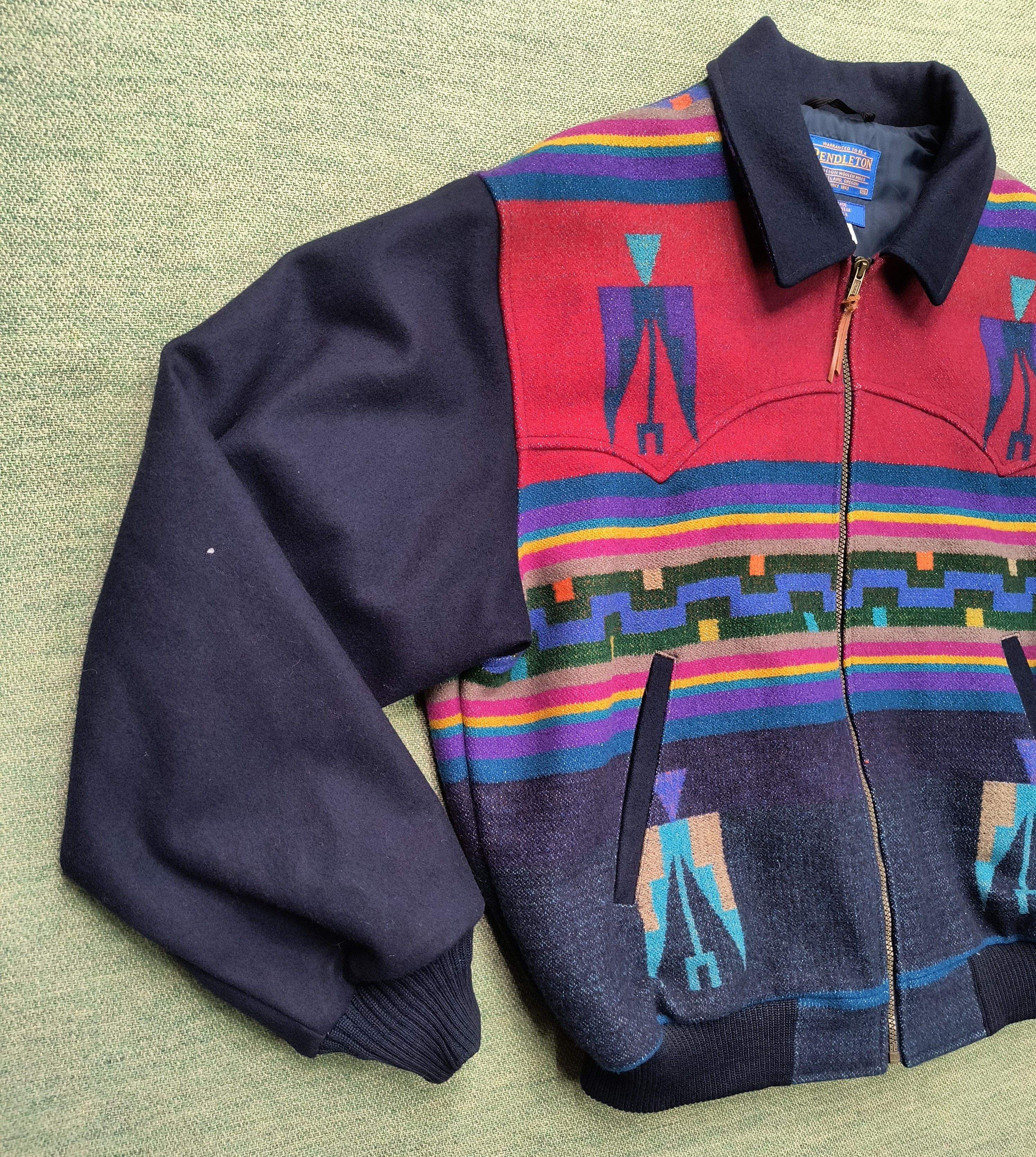 Pendleton Vintage Pendleton native western aztec navajo wool jacket Size US XL / EU 56 / 4 - 2 Thumbnail