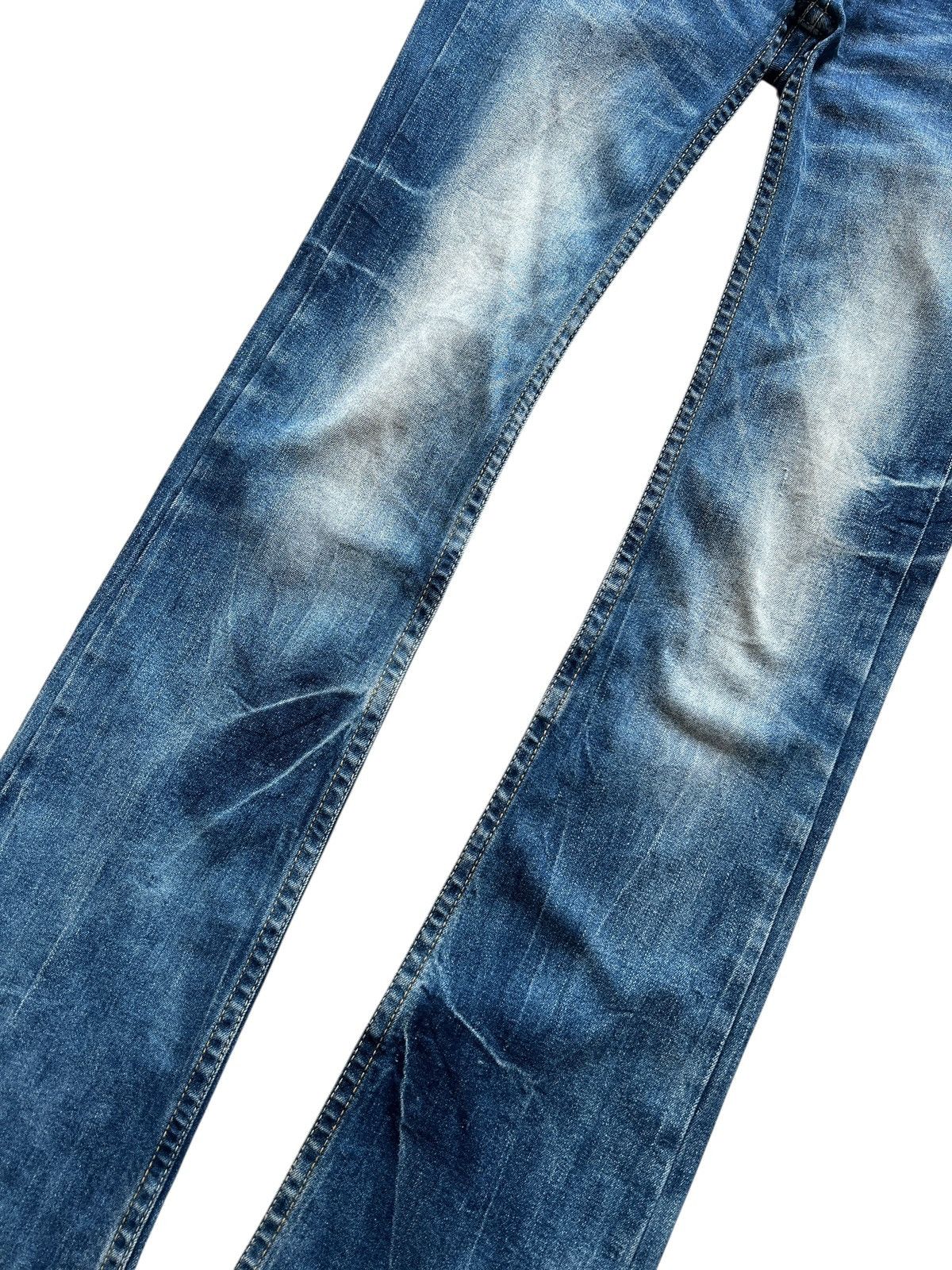 Japanese Brand 2000s Red Pepper Low Rise Embroidery Slim Flare Jeans Size US 30 / EU 46 - 5 Thumbnail