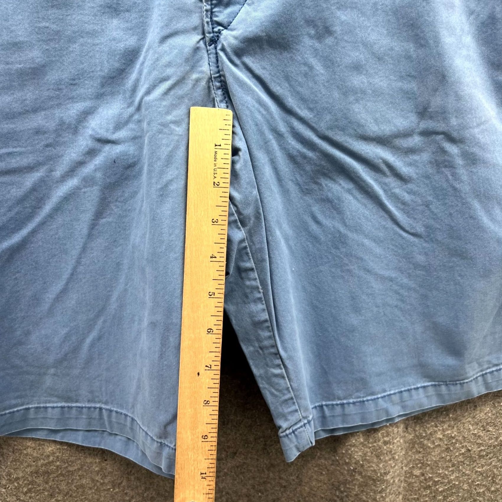 Lacoste Vintage Lacoste Shorts Men 33 Blue Chino Flat Front Classic Twill Cotton Shorts Mens 33 Blue Chino Classic Preppy Casual Summer Fall Spring Size US 33 - 5 Thumbnail