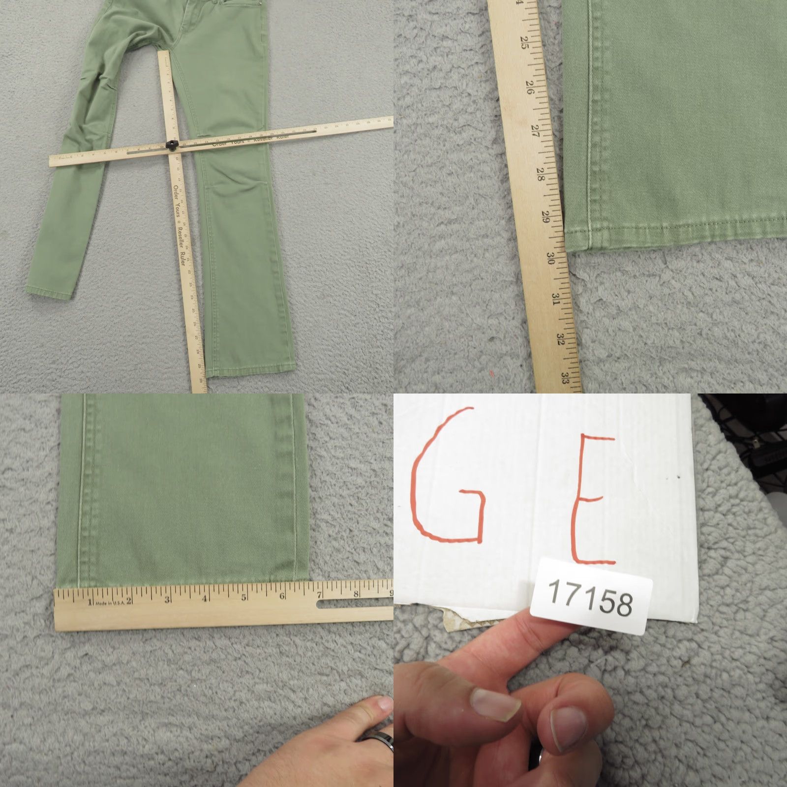Altamont VINTAGE Altamont Jeans Mens 30x30 Andrew Reynolds Alameda Fit Green Signature Skater Y2K Size US 30 / EU 46 - 9 Thumbnail