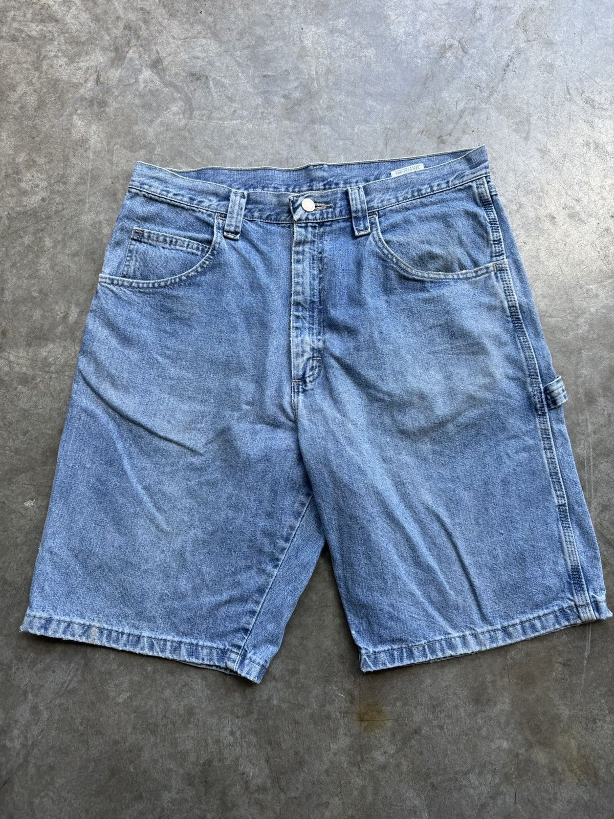 Wrangler Vintage 90’s/00’s Wrangler Carpenter Baggy Denim Jean Shorts Size US 32 / EU 48 - 3 Thumbnail