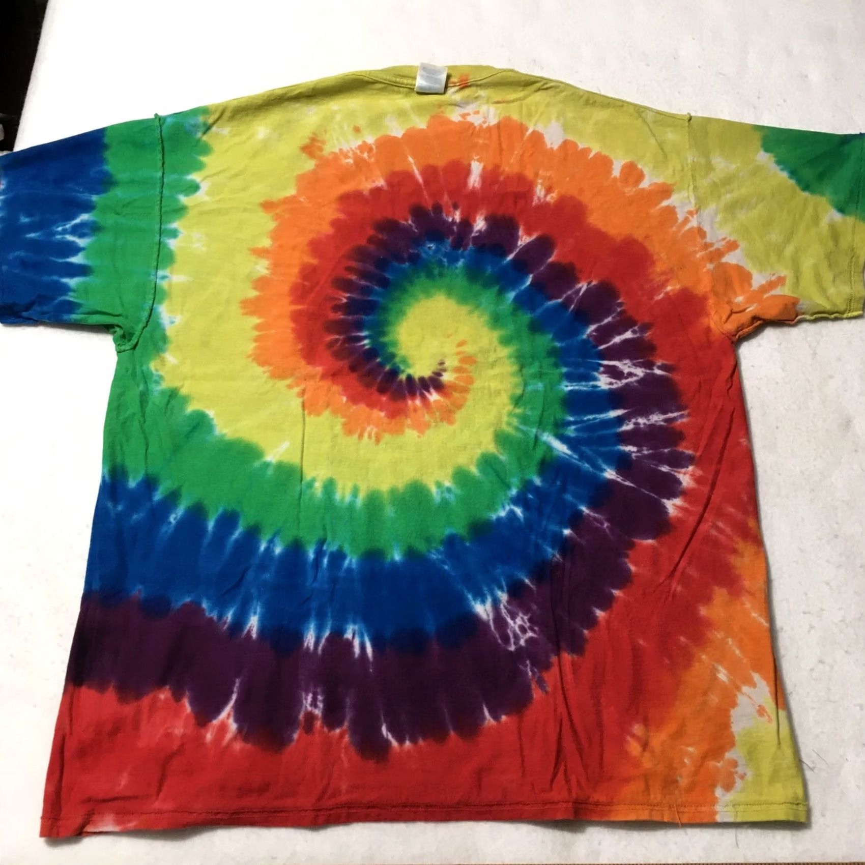 Port & Company Port & Company Shirt Mens 2XL Tie-Dye Peace Dream Love Ski Crew Neck Tee Size US XXL / EU 58 / 5 - 6 Thumbnail