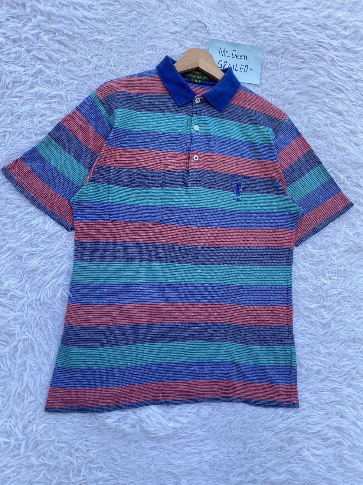 Longchamp Rare Vintage 90s Longchamp Polo Shirt Size US M / EU 48-50 / 2 - 2 Thumbnail