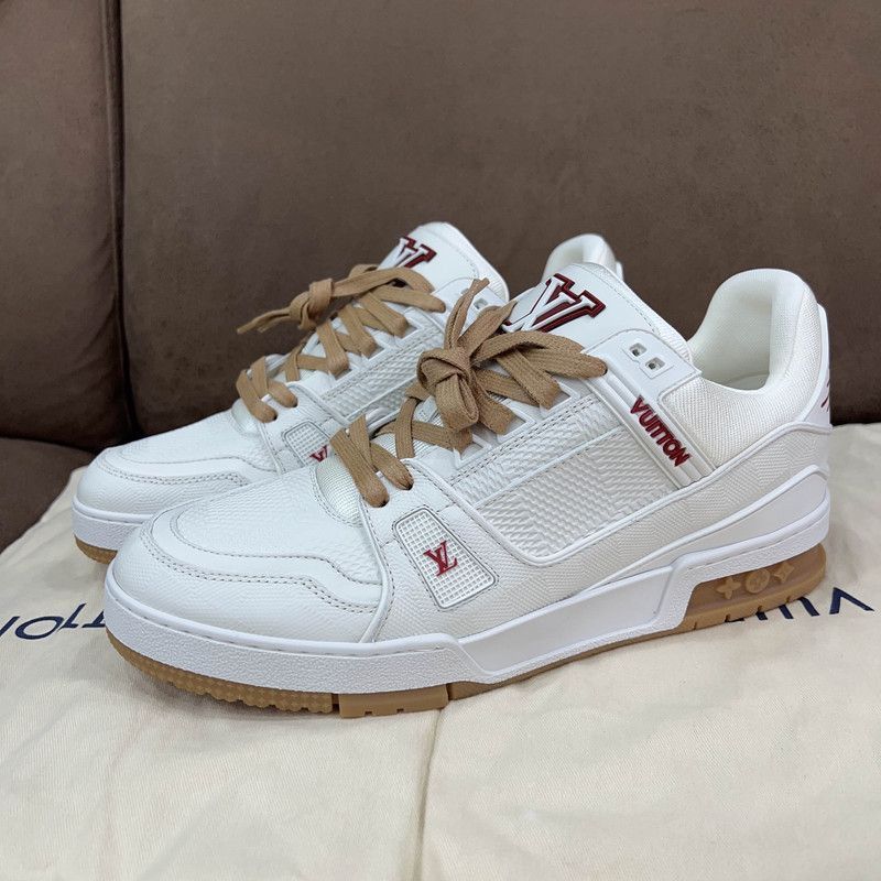 Louis Vuitton Louis Vuitton Trainer Low Top Sneakers in White -2508 Size US 8 / EU 41 - 1 Thumbnail