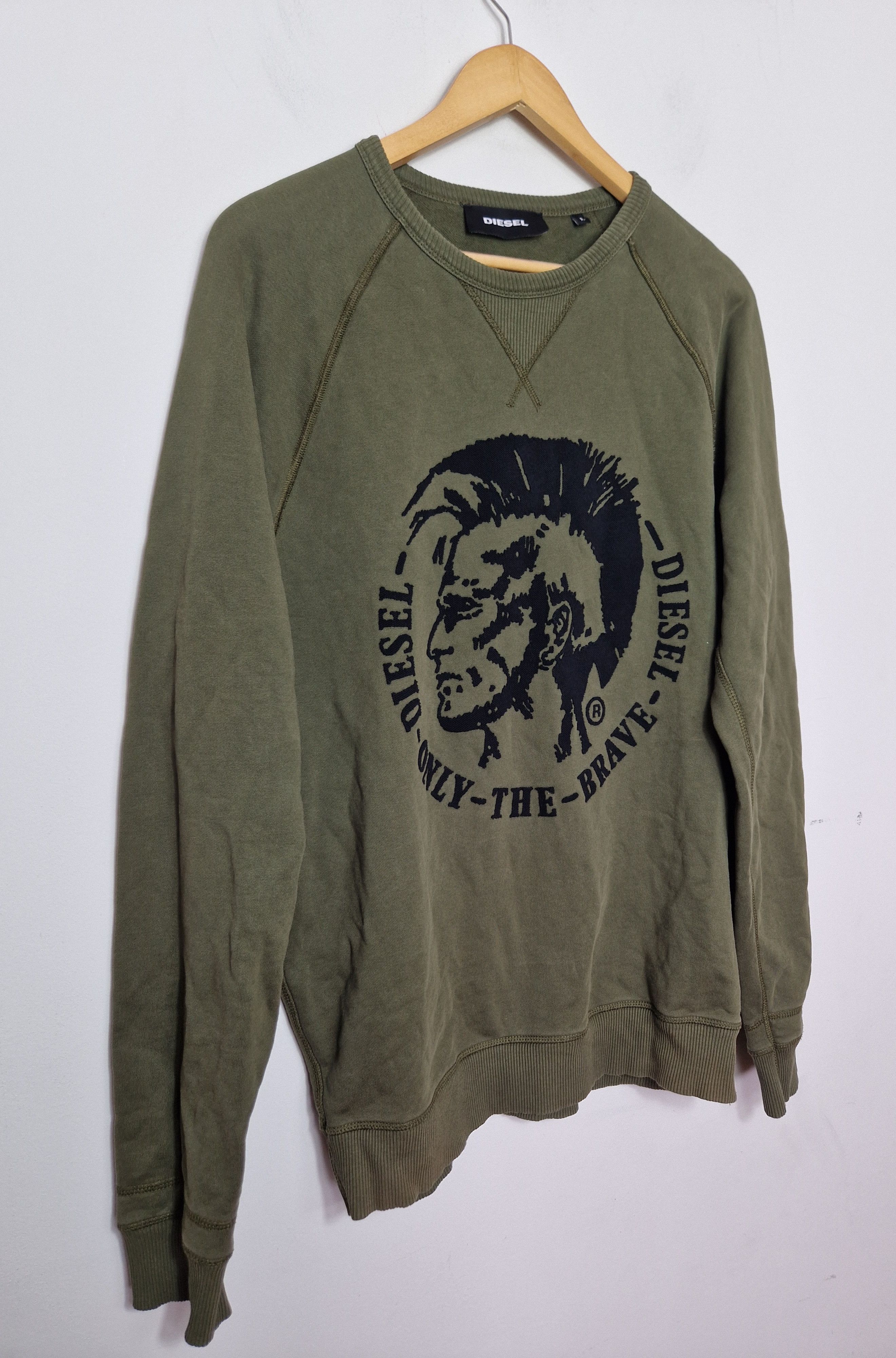 Diesel Vintage Diesel Hoodie Big Punk Head Print Y2K Japanese Size US L / EU 52-54 / 3 - 5 Thumbnail