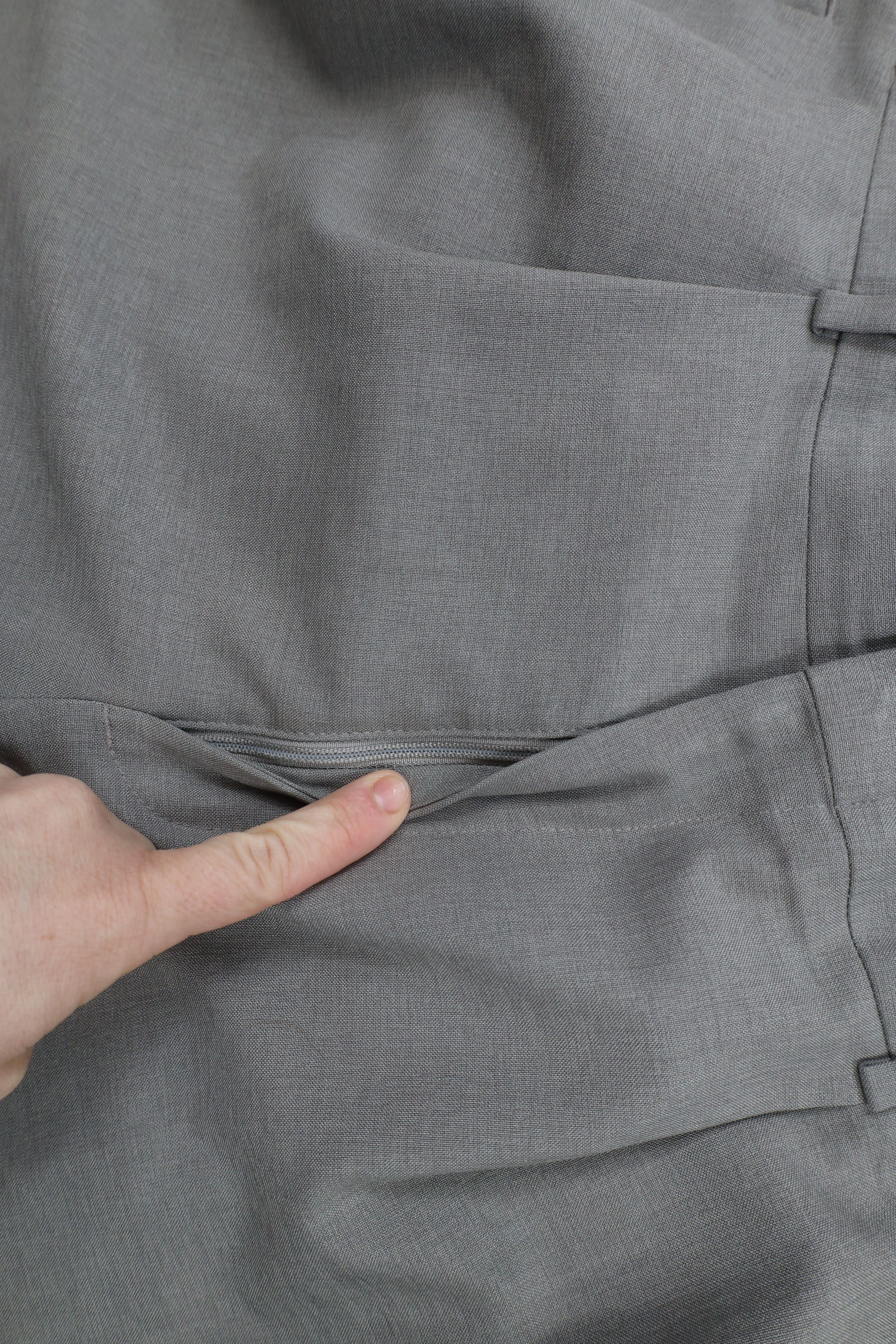 Levi's × Vintage Vintage 90s Levis Pleated Cuffed Wide Leg Chino Pants Gray Size US 34 / EU 50 - 7 Thumbnail
