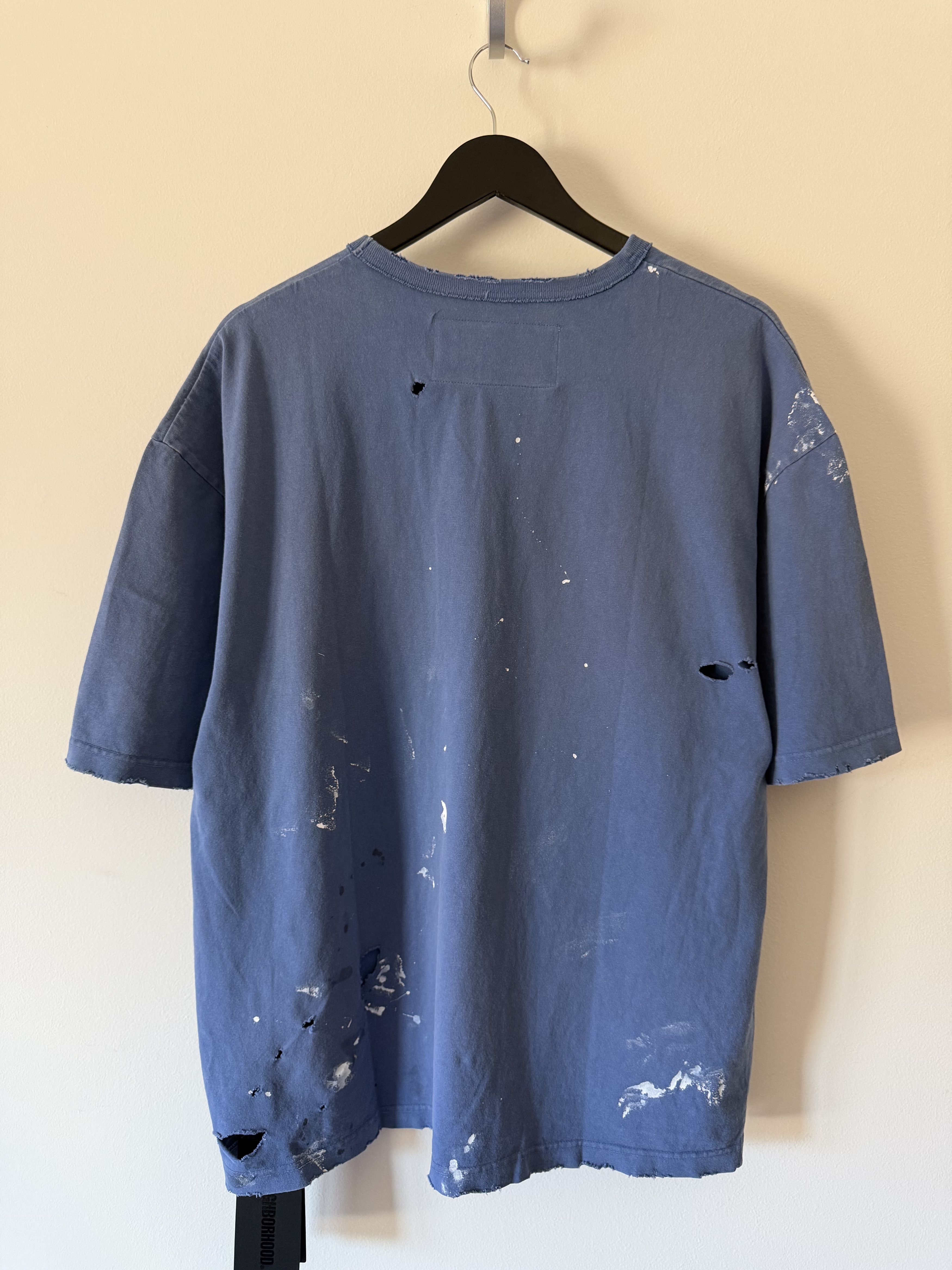 Neighborhood Neighborhood Savage Distressed Tee in Blue Size US XL / EU 56 / 4 - 5 Thumbnail
