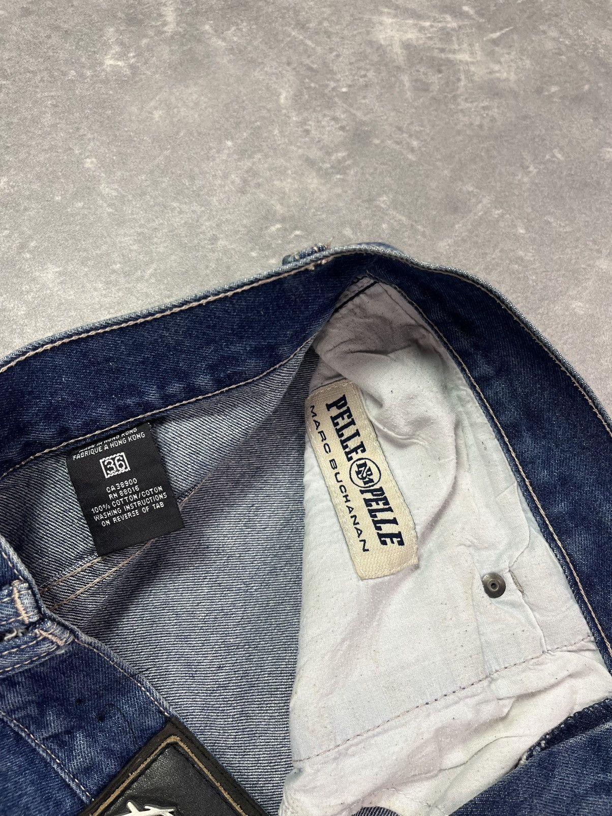 Pelle Pelle Pelle Pelle Marc Buchanan PP Logo Jorts Shorts 36 Baggy Size US 36 / EU 52 - 6 Thumbnail
