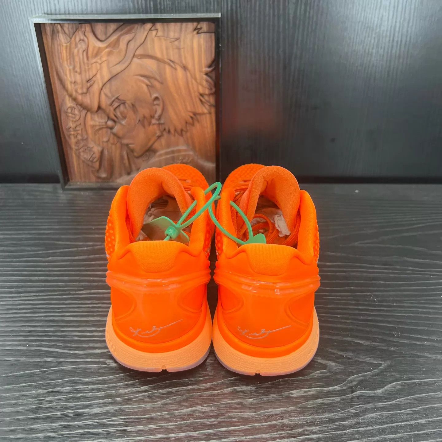 Nike ZK6 Orange Silver Size 42 Worn Box Lid Missing Size US 8.5 / EU 41-42 - 5 Thumbnail
