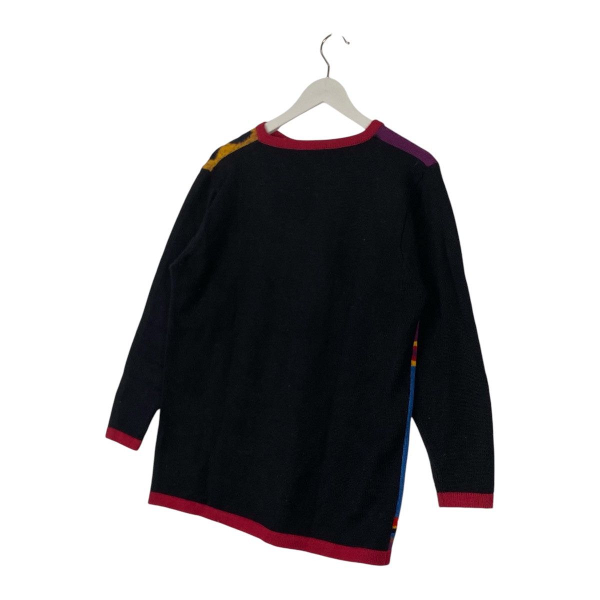 Designer × Vintage Vintage Leopard Rose Print Floral Embroidered Sweater Size M / US 6-8 / IT 42-44 - 6 Thumbnail
