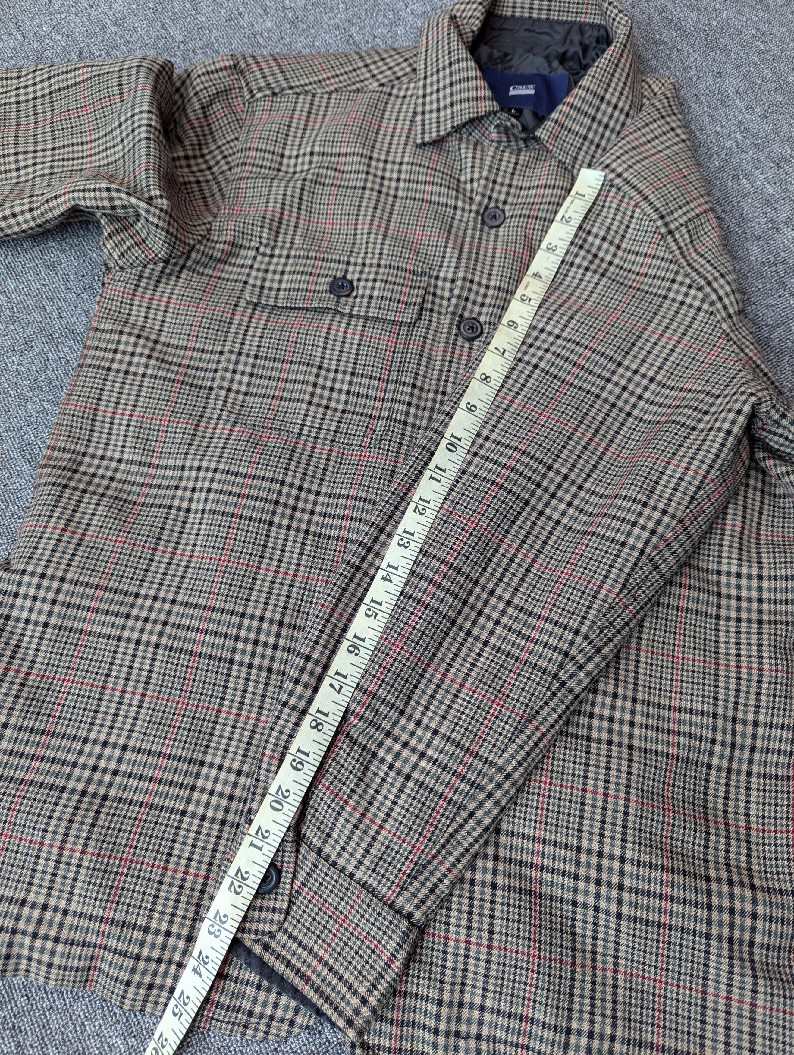 Japanese Brand Crew Checkered Quilted Overshirt Button Ups Jacket Size US L / EU 52-54 / 3 - 16 Thumbnail
