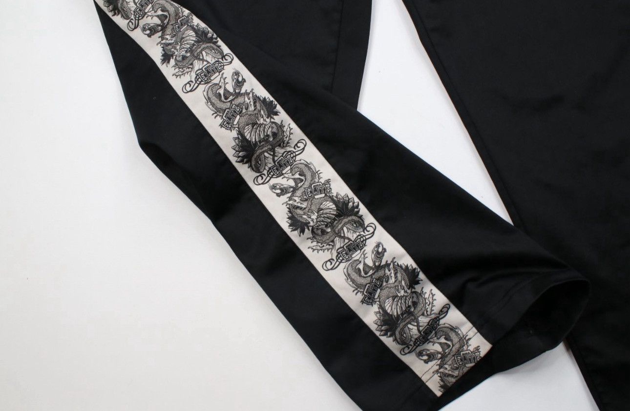 Vintage Vintage MMA Elite Spell Out Dragon Wide Leg Sweatpants Black Size US 38 / EU 54 - 7 Thumbnail