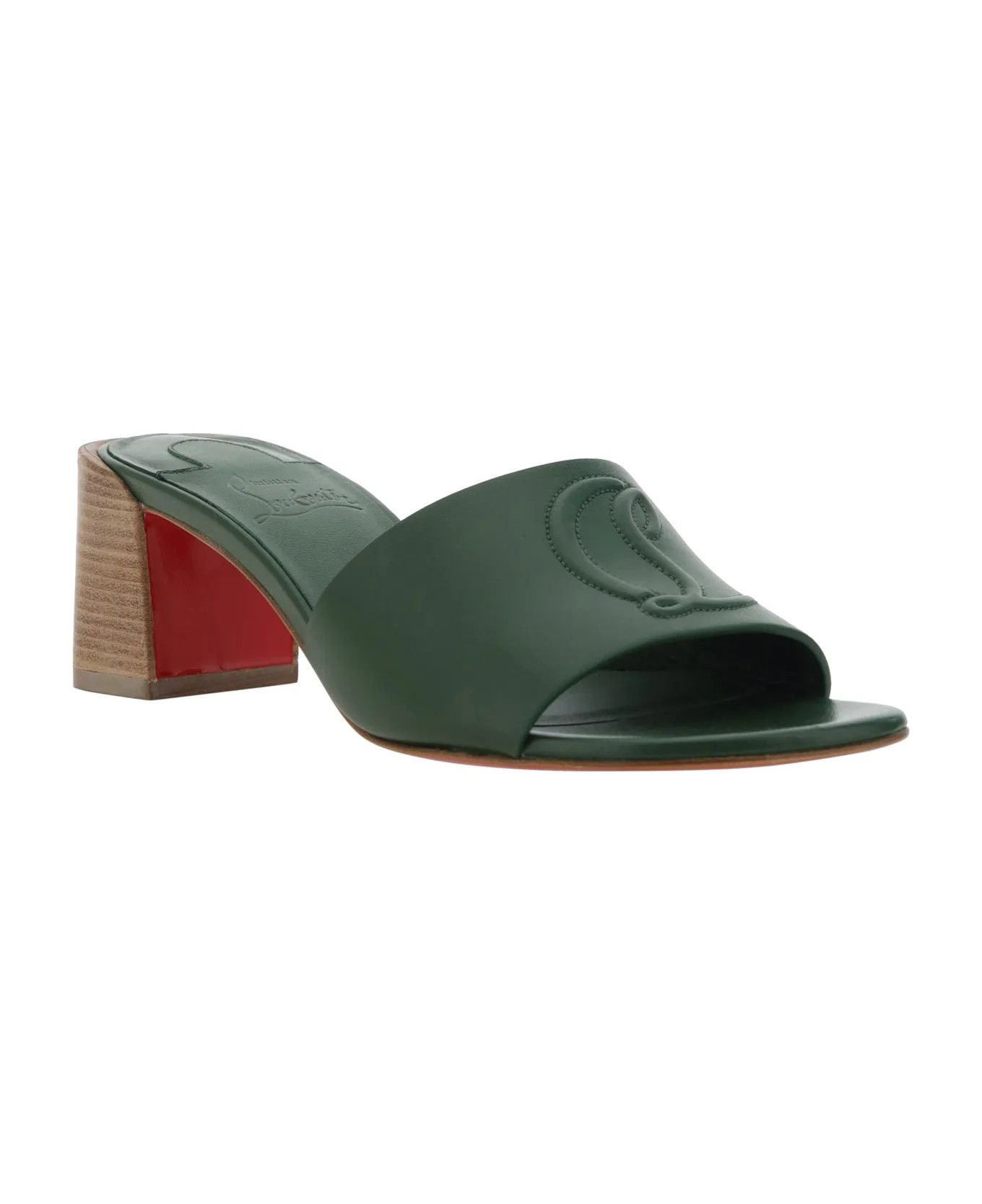 Christian Louboutin o1s1wg111025 Sandals in Green Size US 7.5 / IT 37.5 - 2 Thumbnail
