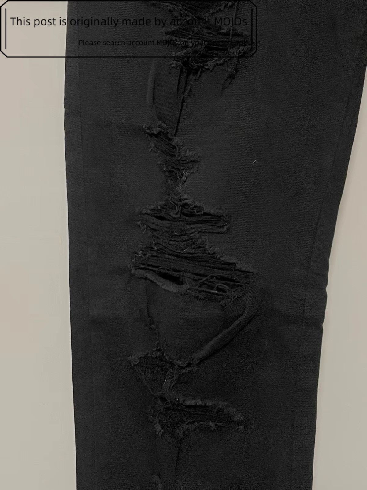 Undercover Sz 5 Undercover Cutting Distressed Black Denim mojo7212 Size US 34 / EU 50 - 3 Thumbnail