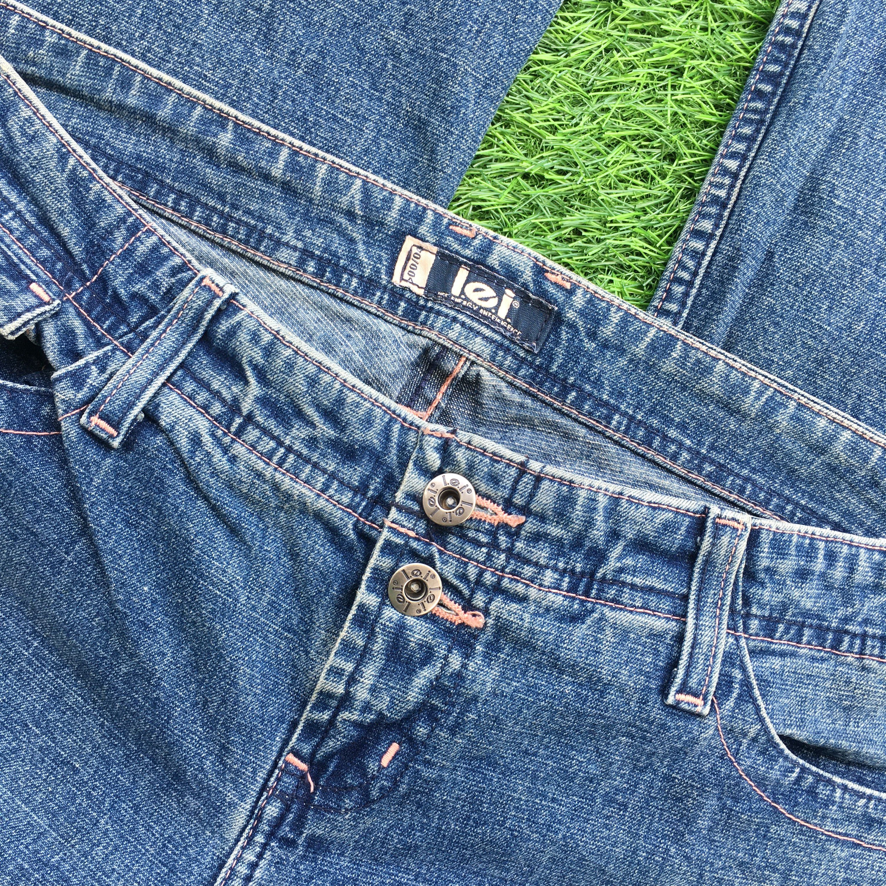 Designer × Jean Y2K Low Rise Distressed Flare Jeans D-965 Size 31" - 5 Thumbnail