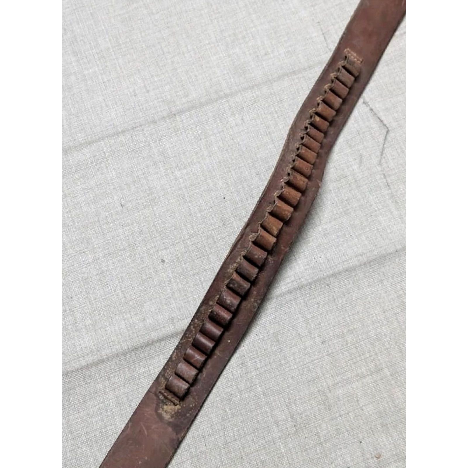 Vintage VINTAGE George Lawrence Belt 32 western shotgun CARTRIDGE ammo leather Mens Size 32 - 6 Thumbnail