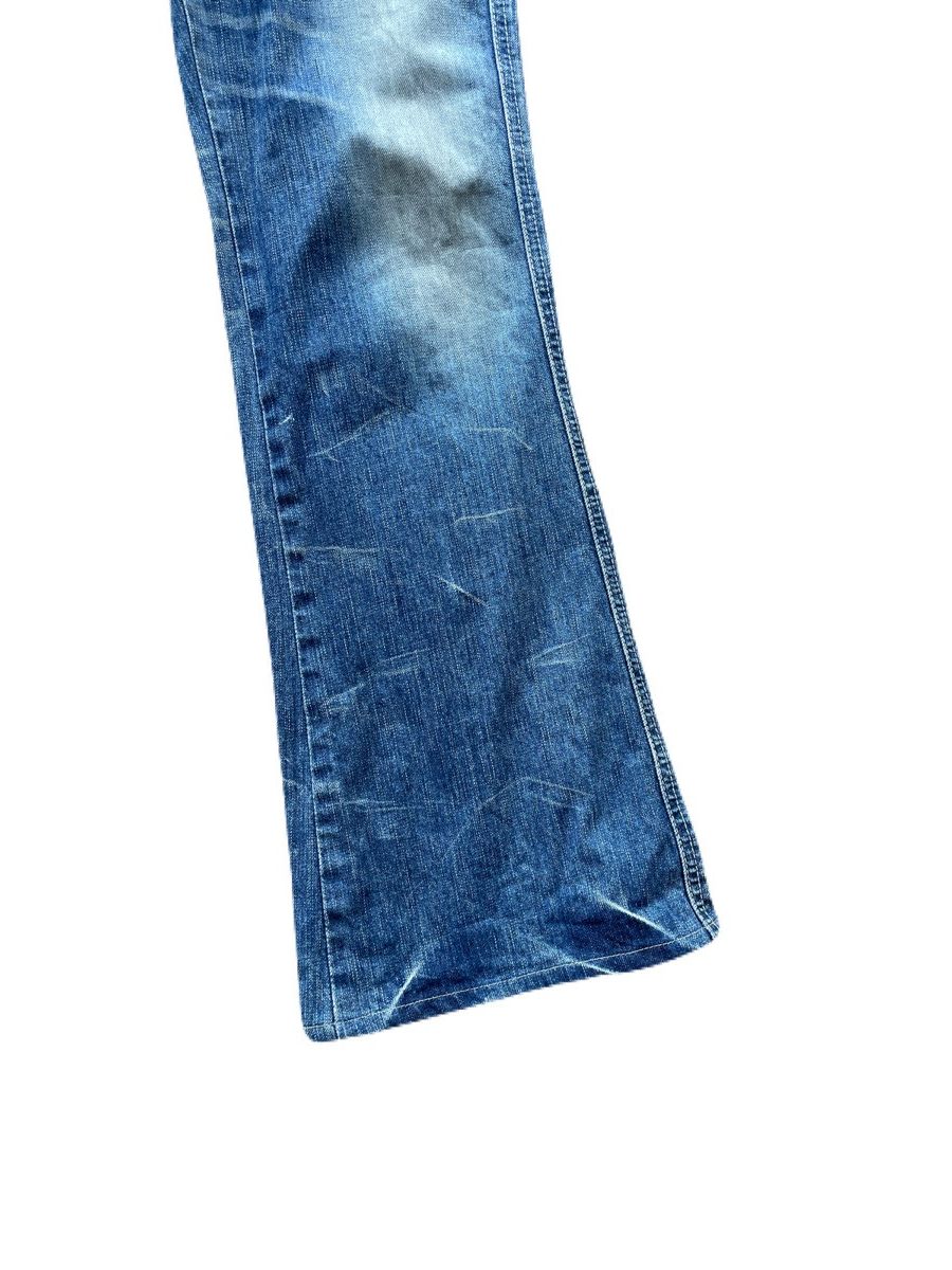 If Six Was Nine 2000s Japanese archive Flared Distressed Jeans Vkei Y2K Size US 30 / EU 46 - 7 Thumbnail