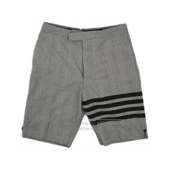 Thom Browne Thom Browne Men's Black and White Wool Shorts. Size US 32 / EU 48 - 2 Thumbnail