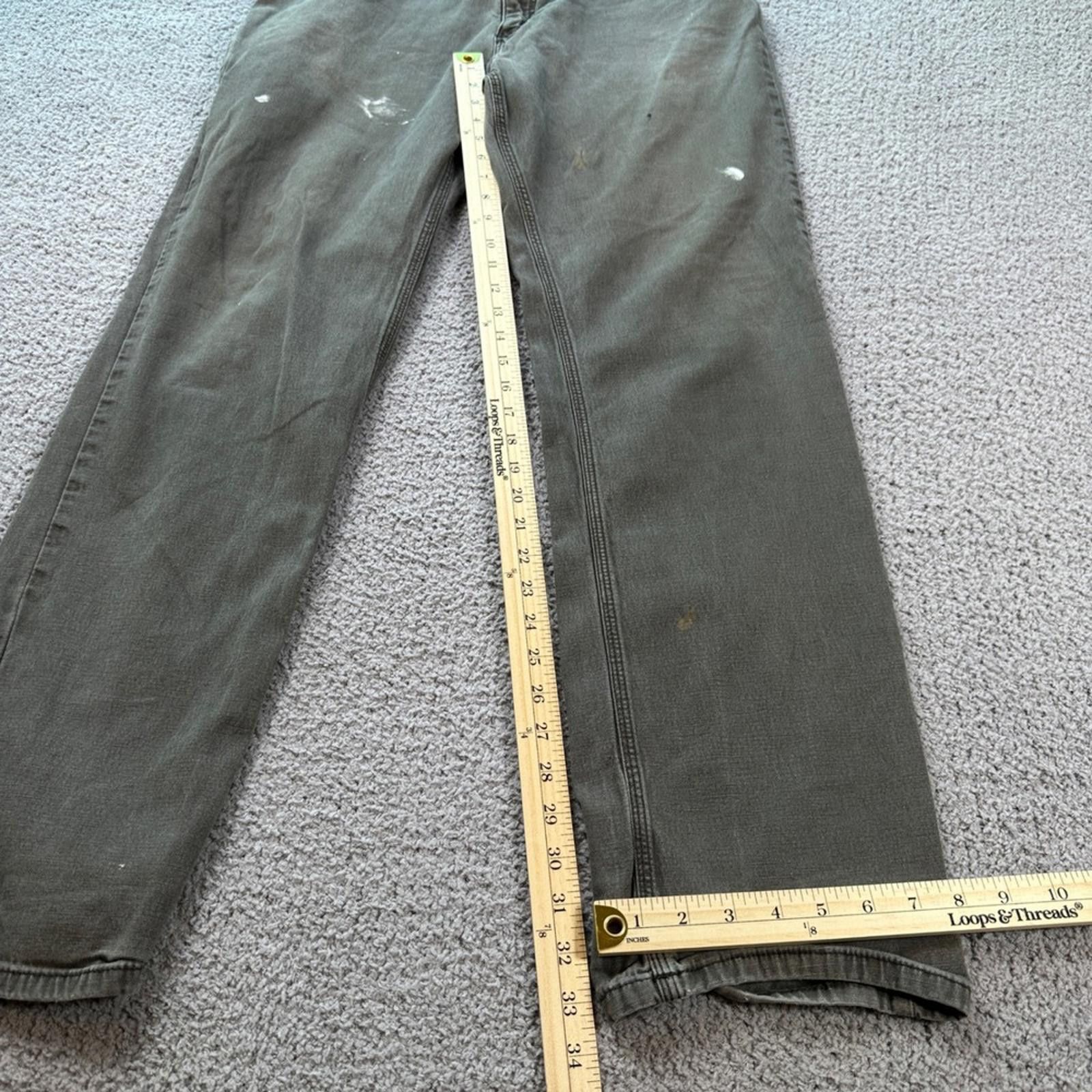 Carhartt Carhartt Relaxed Fit Work Pants Mens 38x34 Khaki Utility Size US 38 / EU 54 - 4 Thumbnail