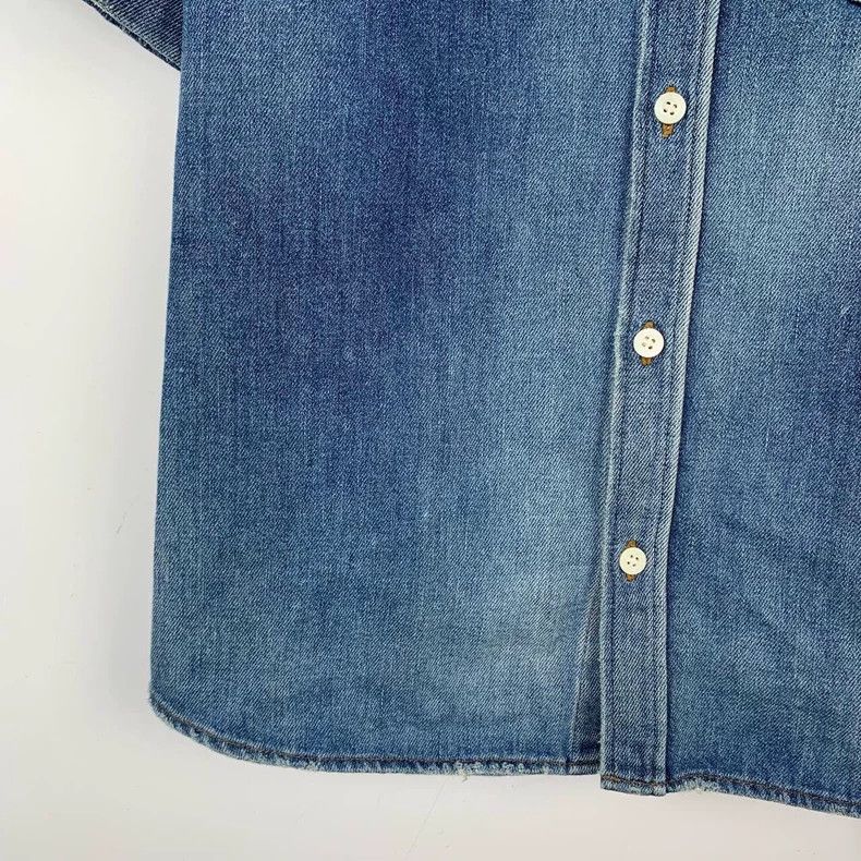 Balenciaga Balenciaga Pocket logo embroidered dark blue cotton denim Size US S / EU 44-46 / 1 - 4 Thumbnail