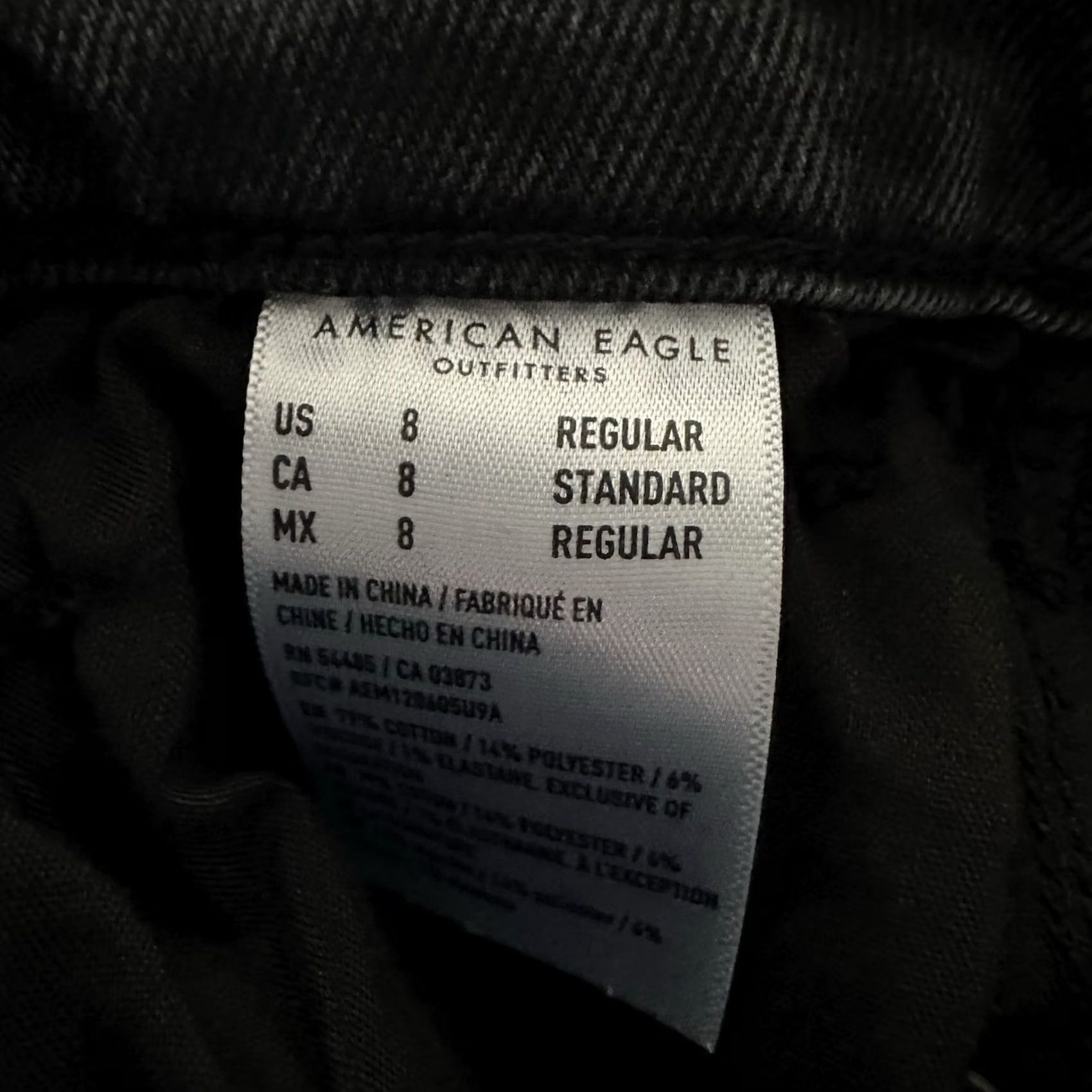 American Eagle Outfitters VINTAGE American Eagle Jeans Womens 8 R 30x28 High Waist Mom Relaxed Tapered Black Size 30" / US 8 / IT 44 - 6 Thumbnail