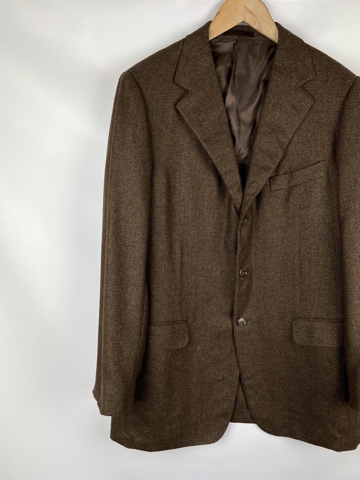 Ermenegildo Zegna Ermenegildo Zegna men’s wool / camel / silk blazer jacket Size 42R - 2 Thumbnail